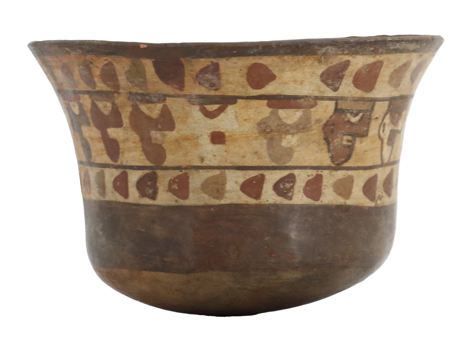 Pre-Columbian Rounded Bottom Polychrome Ceramic Bowl (1 of 13)