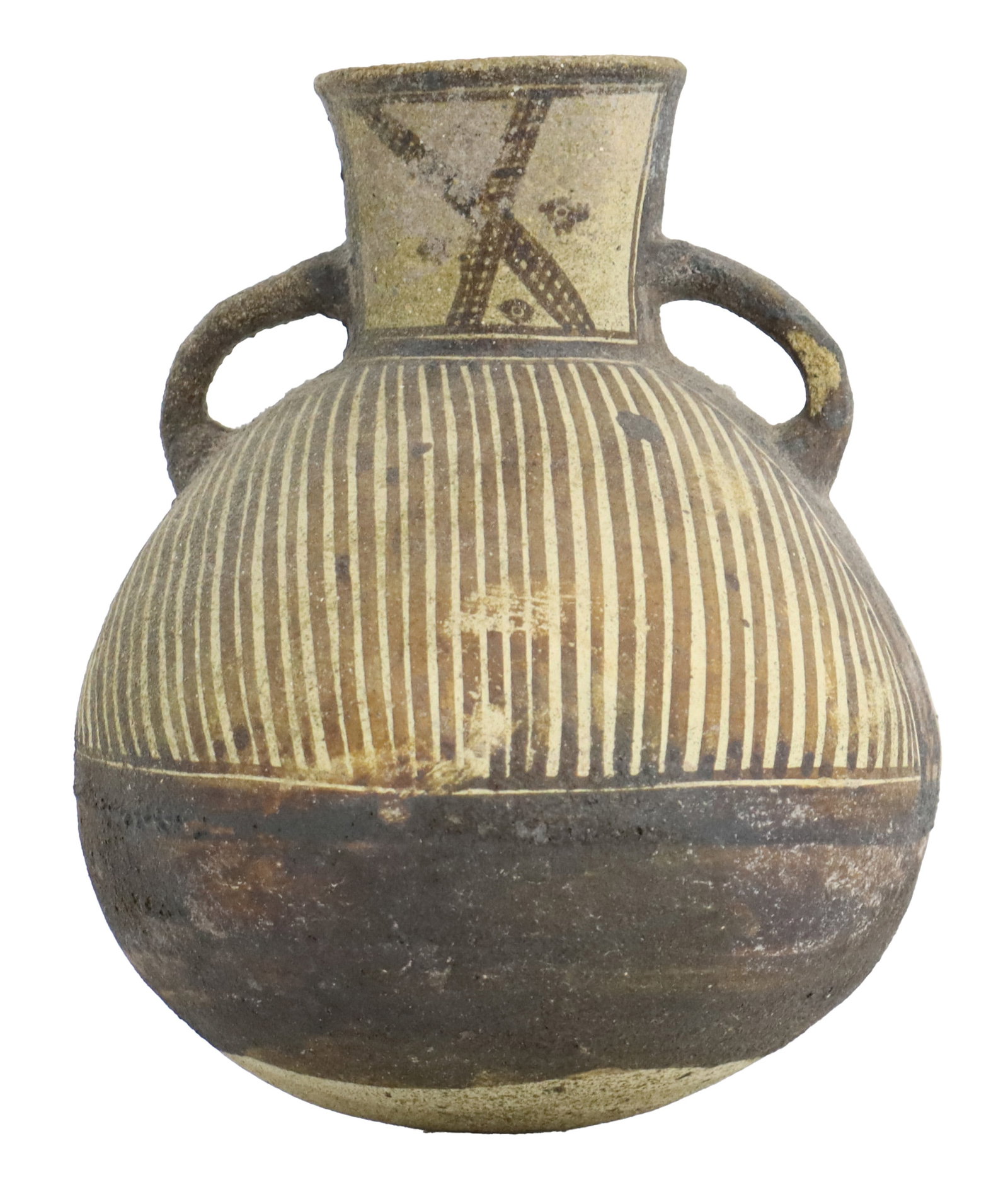 Pre-Columbian Peruvian Bichrome Earthenware Chancay Drinking Vessel (1 of 13)