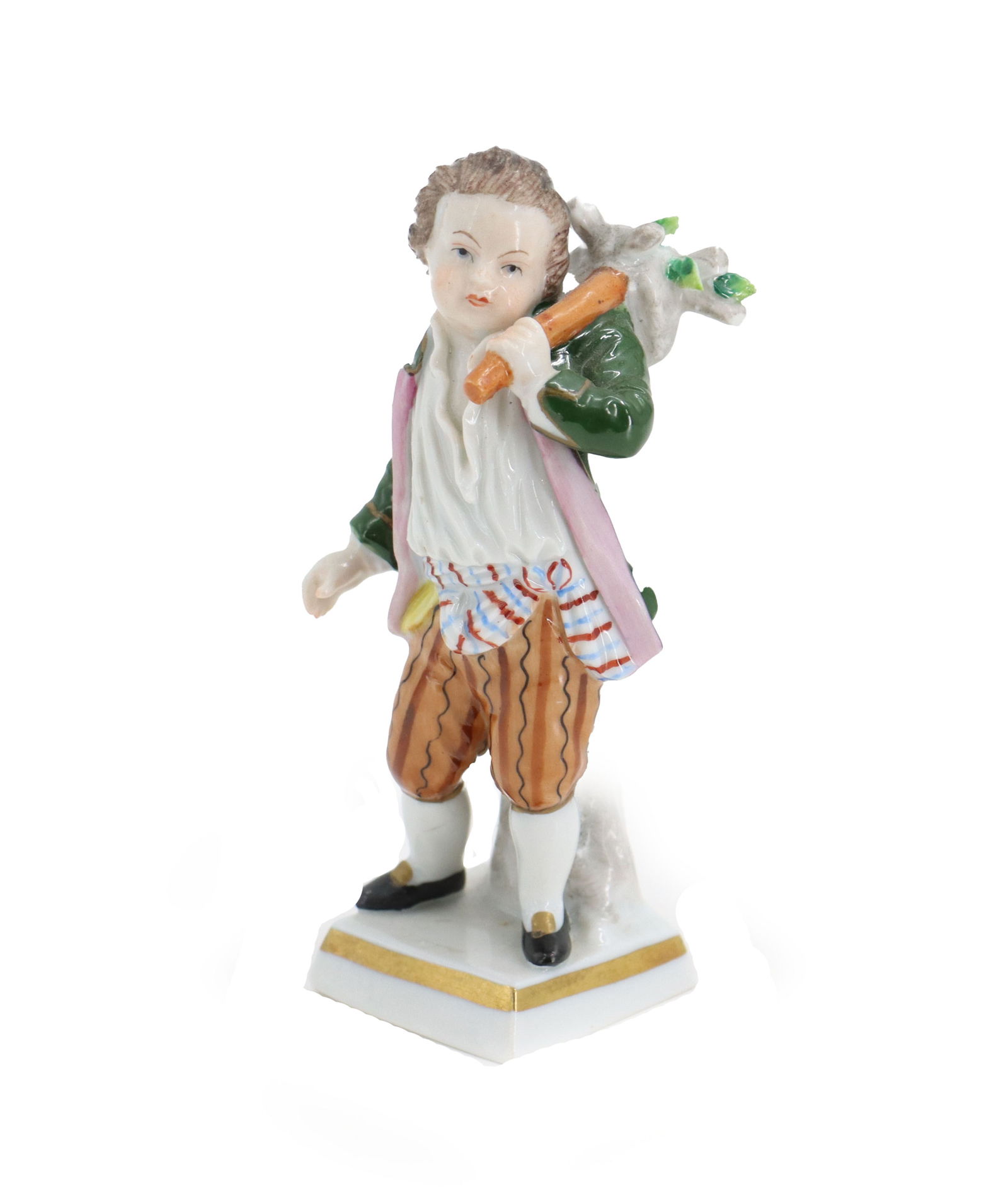 German Sitzendorf Porcelain Figurine of Young Boy (1 of 12)