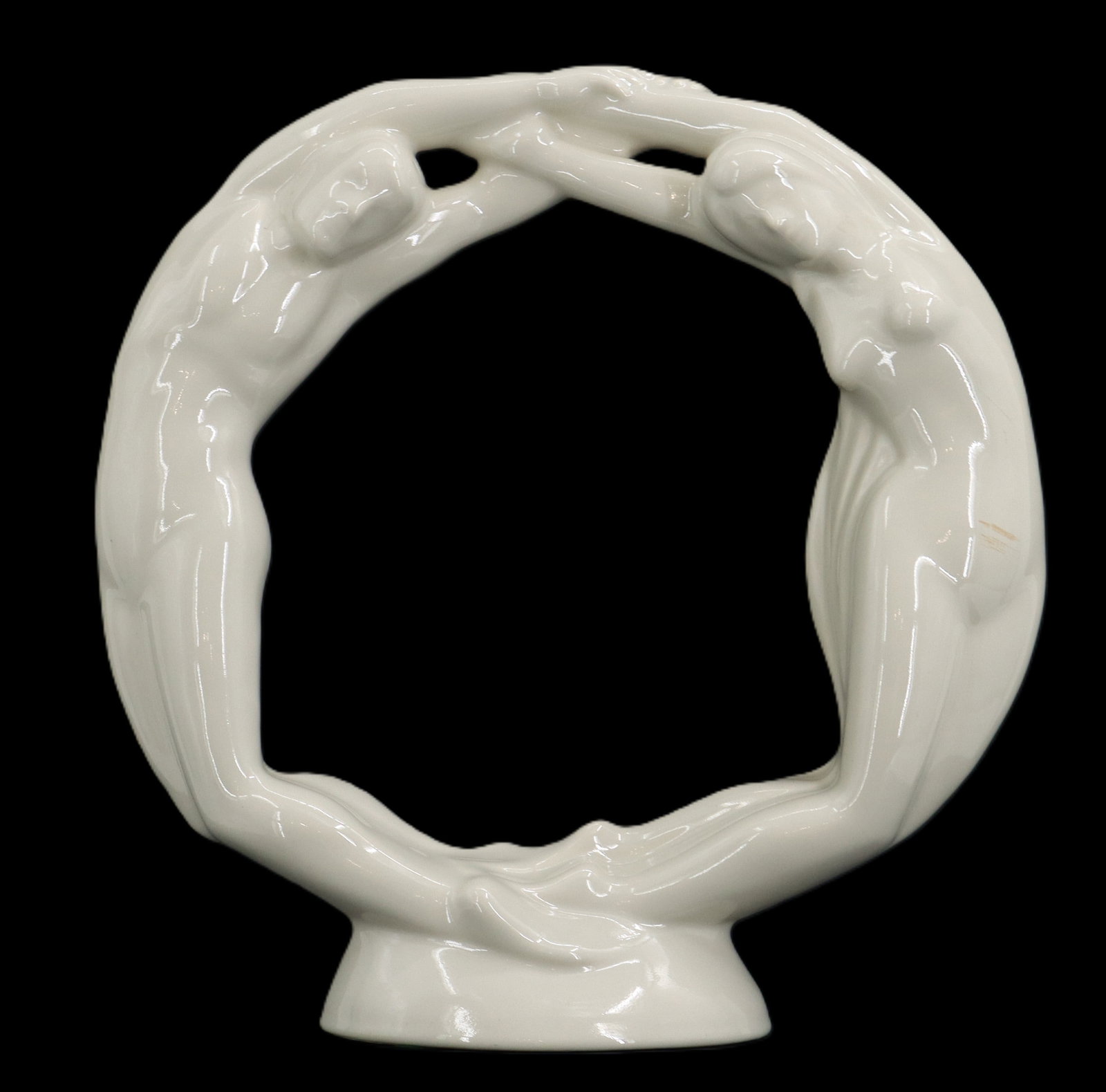 Vintage Royal Haeger Pottery Figural Porcelain Sculpture "Circle of Love" (1 of 15)