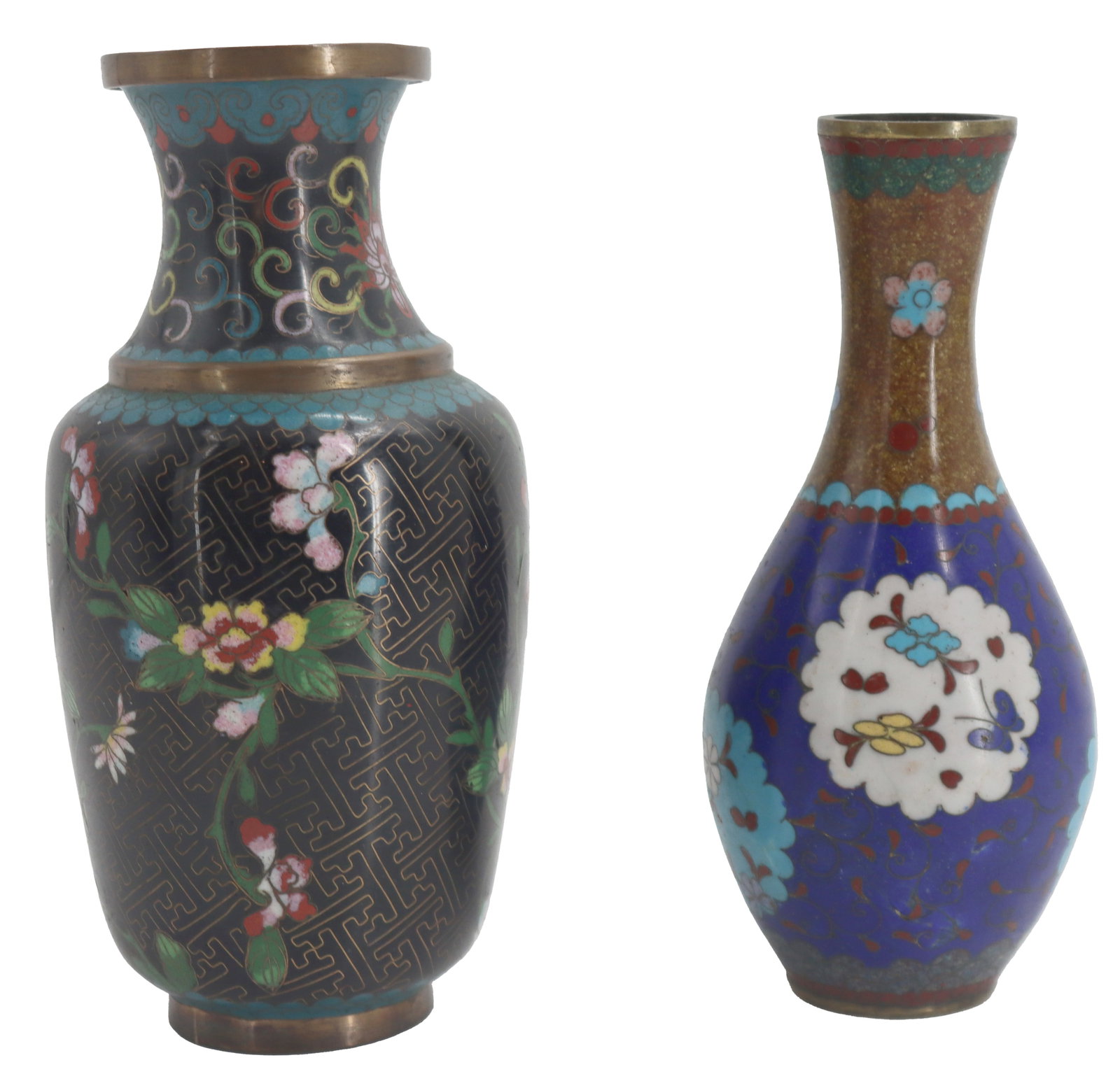 (2) Vintage Chinese Cloisonne Vases (1 of 16)