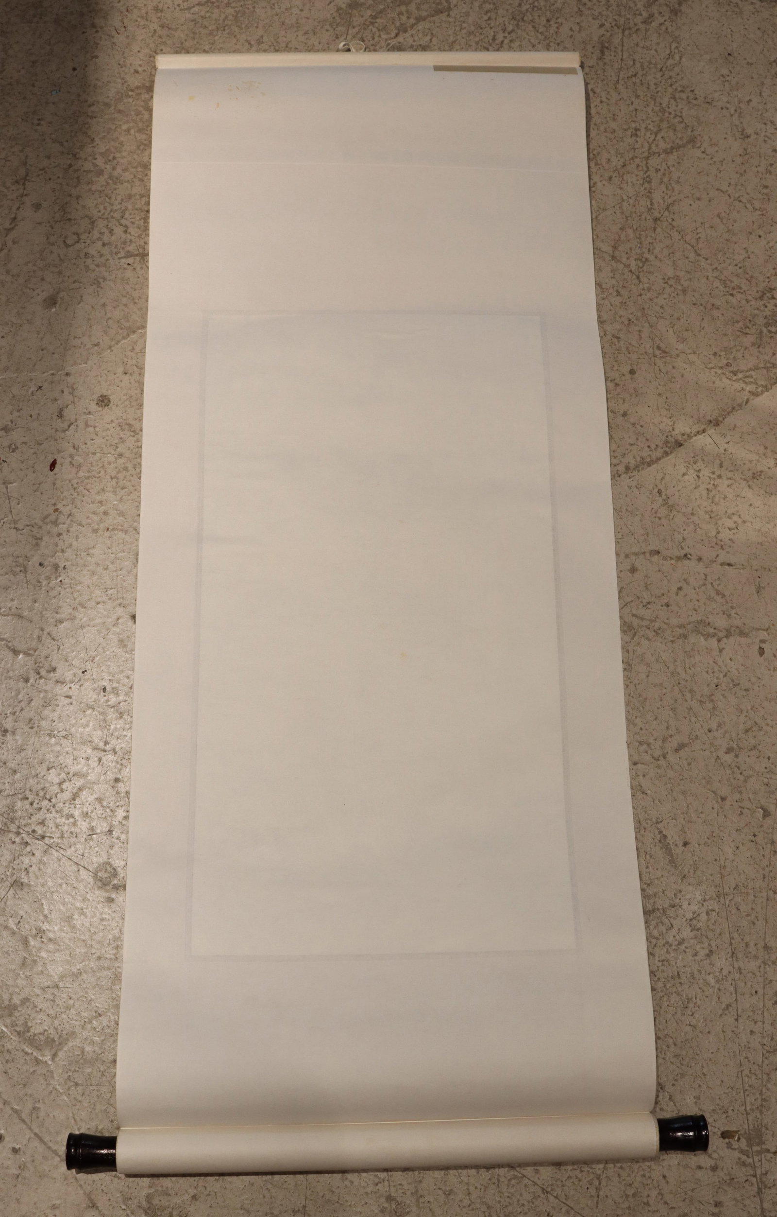 (2) Chinese Silk Scrolls with Print Inserts - 5