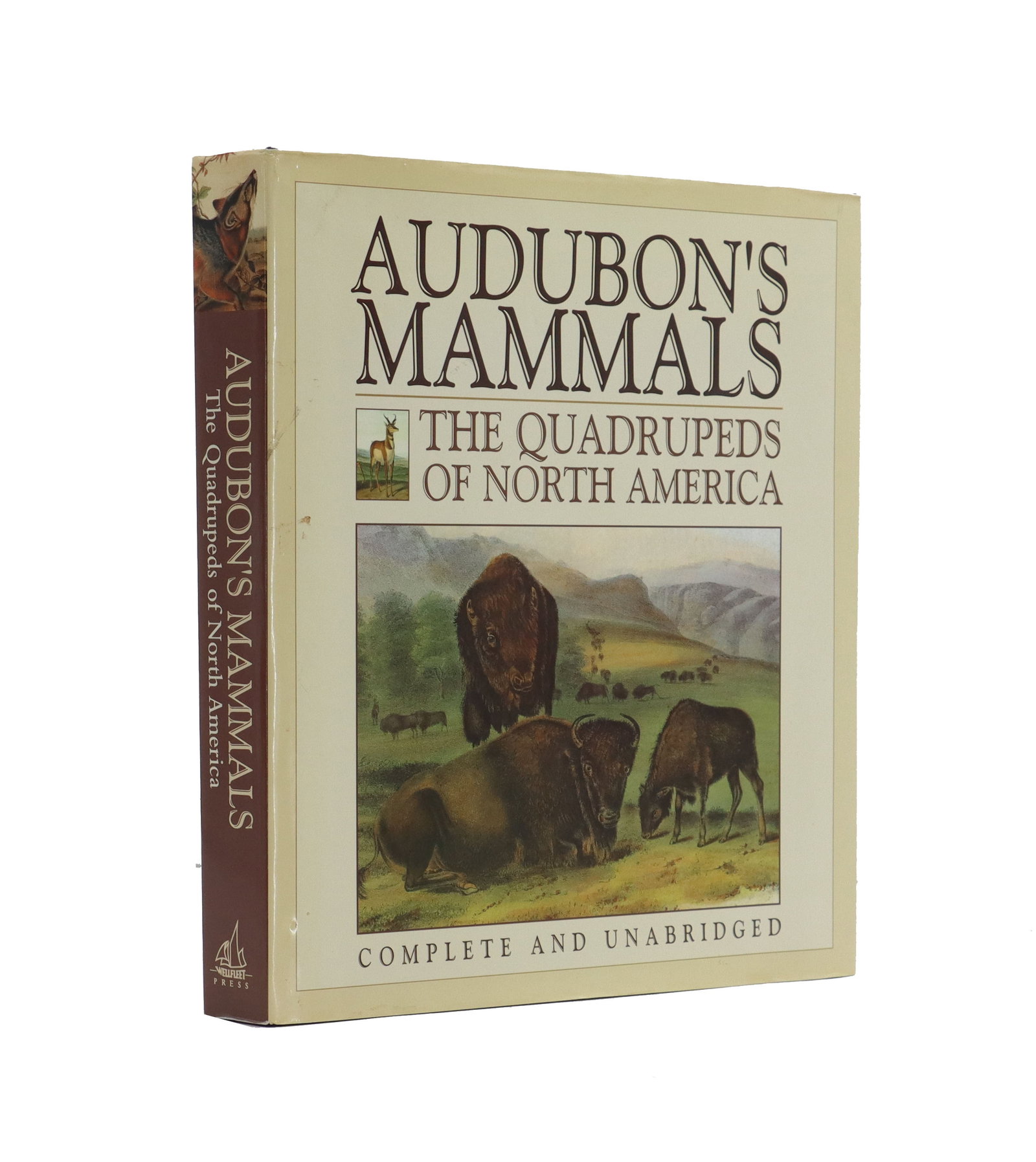 John Audubon (1785-1851) American, Mammals Folio Edition and Carrying Bag: John Audubon (1785-1851) American, Mammals Folio Edition and Carrying Bag. 2005 Reprint from Wellfleet Press, first published in 1989 and based off the work originally published in the 1840s and 50s a