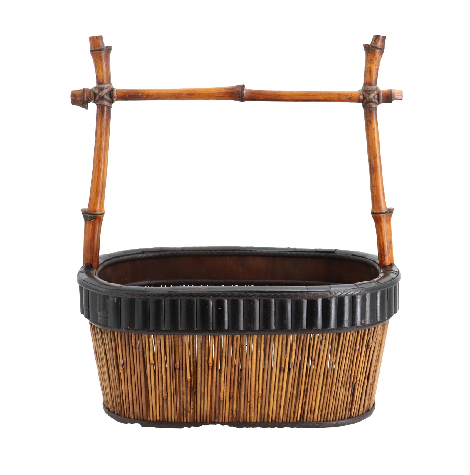 Vintage Japanese Taisho Period Bamboo Basket (1 of 15)