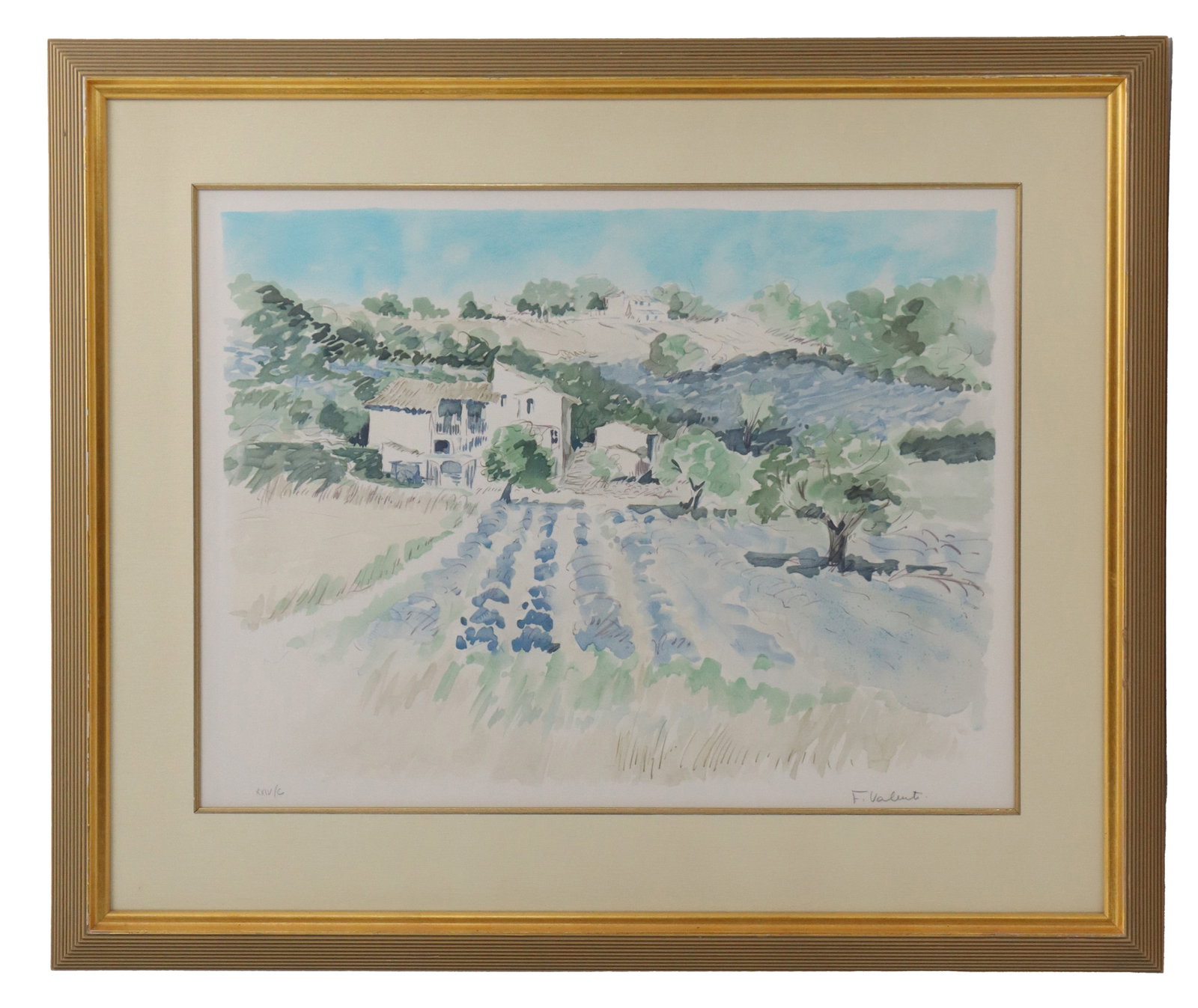 Francoise Valenti (20th/21st Century) French, Lithograph Landscape in Provence (1 of 11)