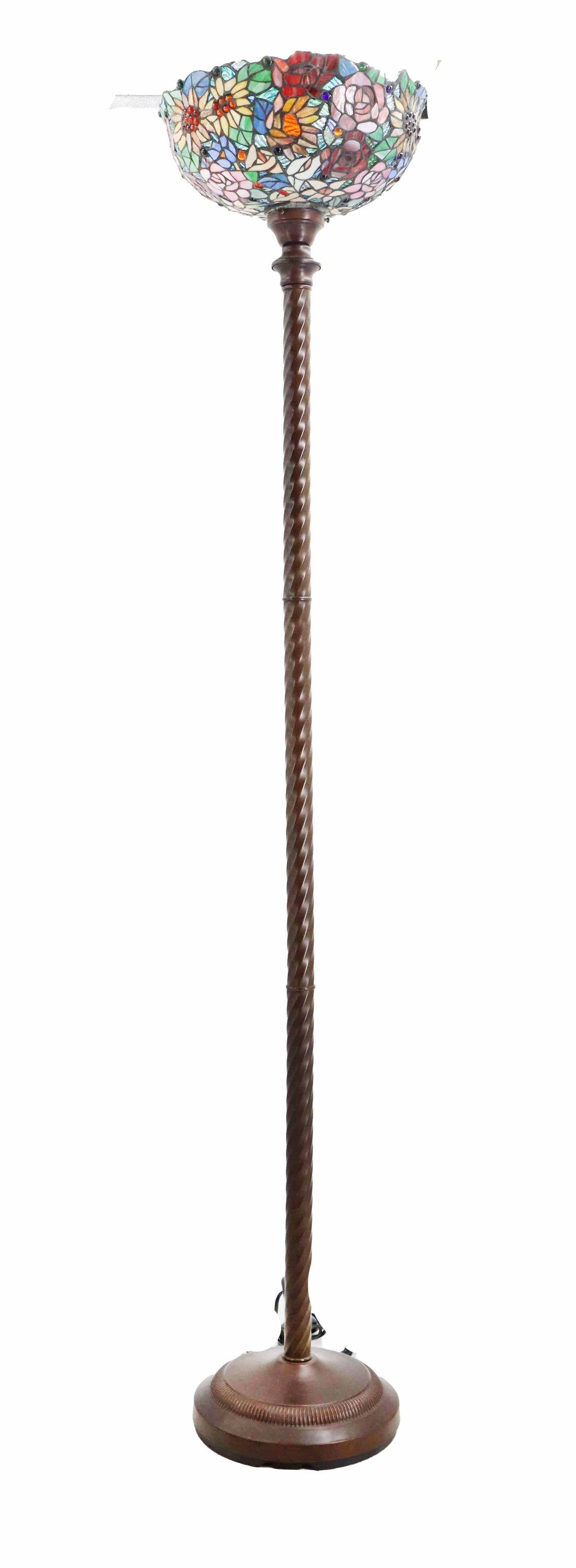 Tiffany Style Stained Glass Floor Lamp (1 of 18)