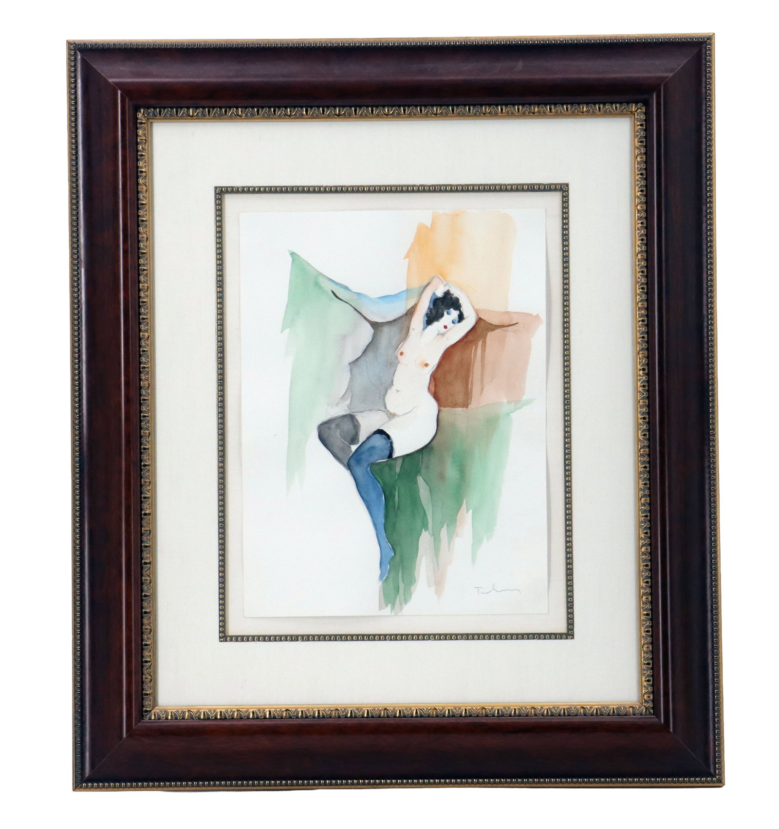 Itzchak Tarkay (1935-2012) Israeli, Original Watercolor (1 of 10)