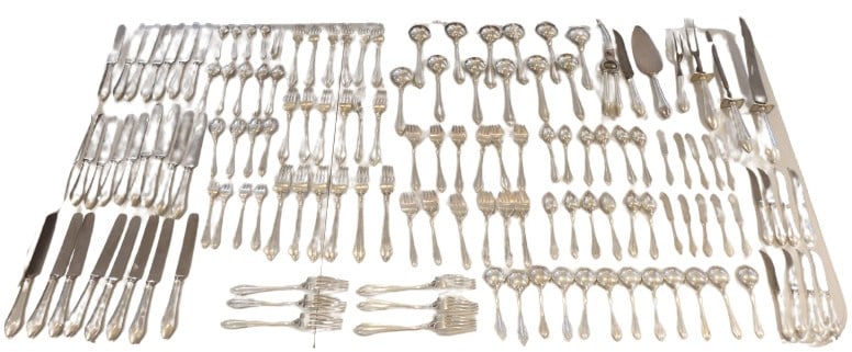 (127) Piece Set of Sterling Silver Flatware - 105.105 ozt. (1 of 20)