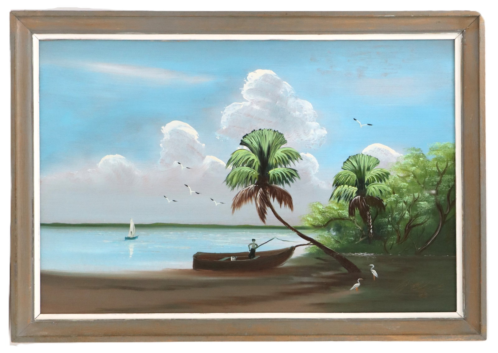 Al Black (1947-2025) American, Oil on Canvas Florida Highwaymen Landscape Painting (1 of 10)