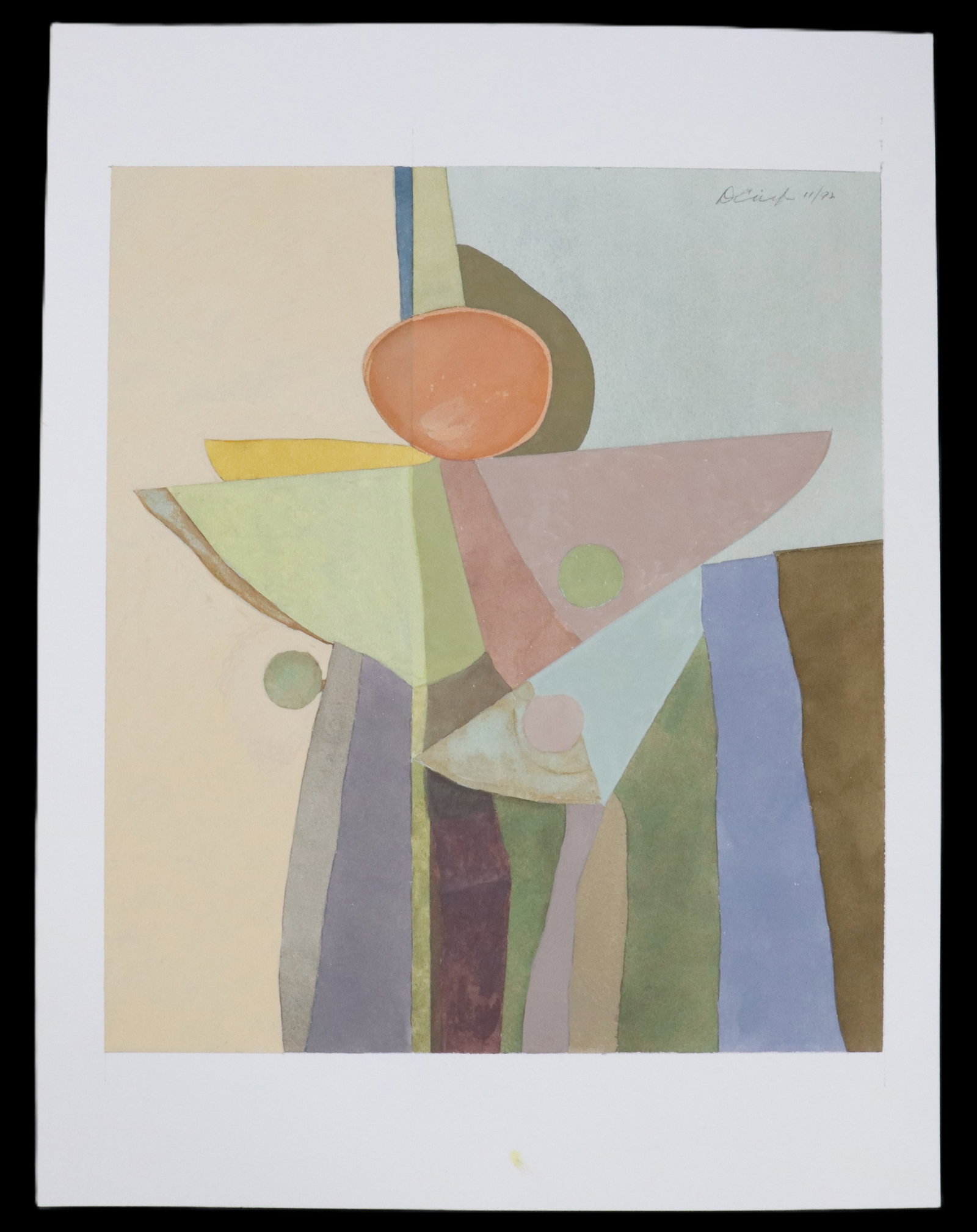 Darell Crisp, 20th Century American, Abstract Watercolor (1 of 9)