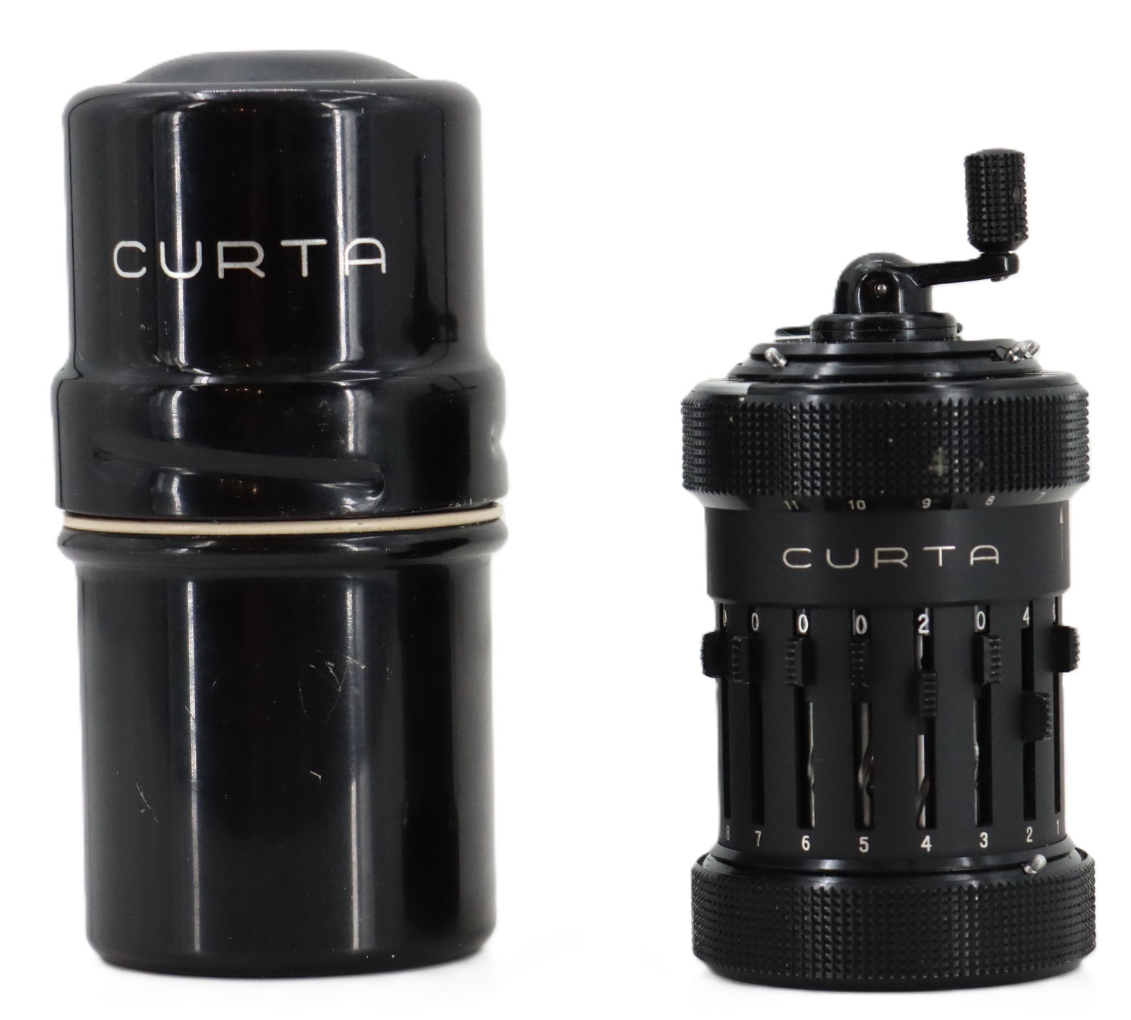 1956 First Edition Curta "Pepper Grinder" Mechanical Calculator (1 of 13)