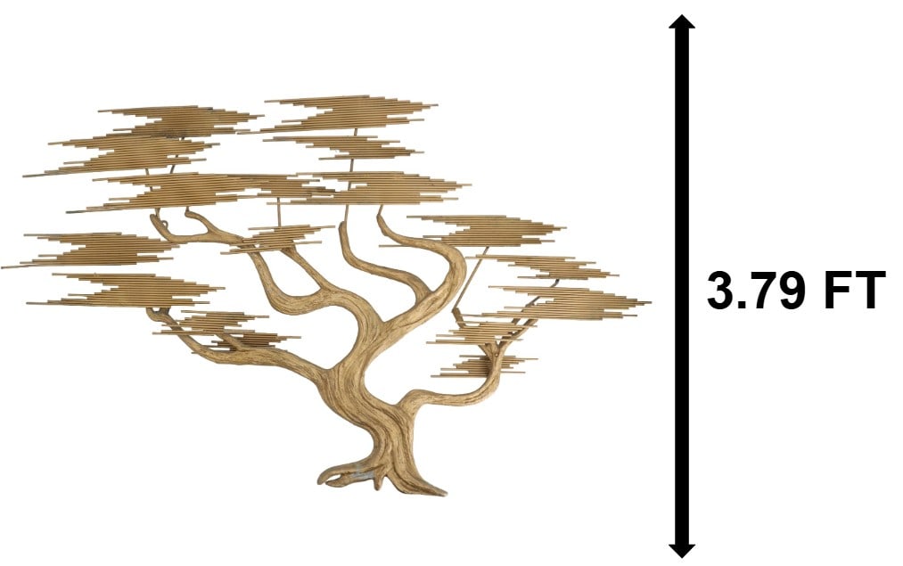 Curtis Jere Mid-Century Modern Bronze Bonsai Tree Wall Art (1 of 18)