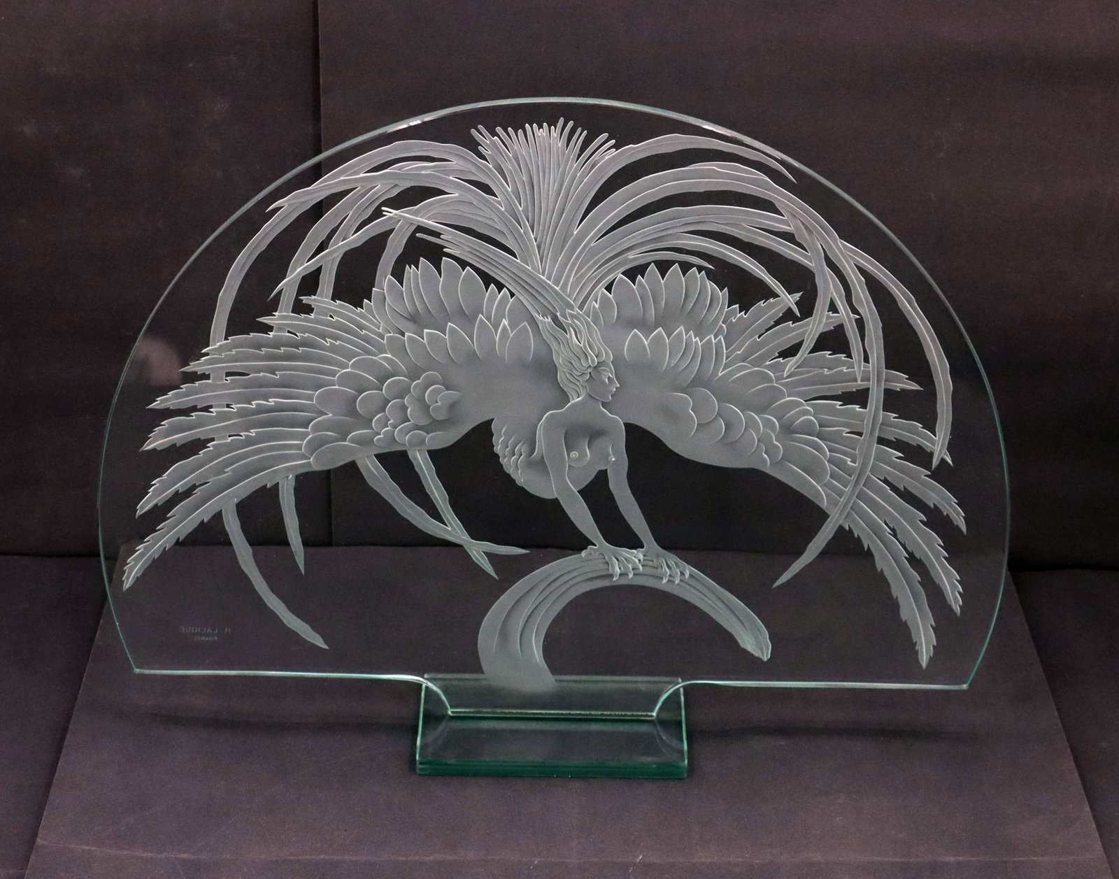 Lalique Crystal "Firebird" Frosted and Molded Sculpture - 2