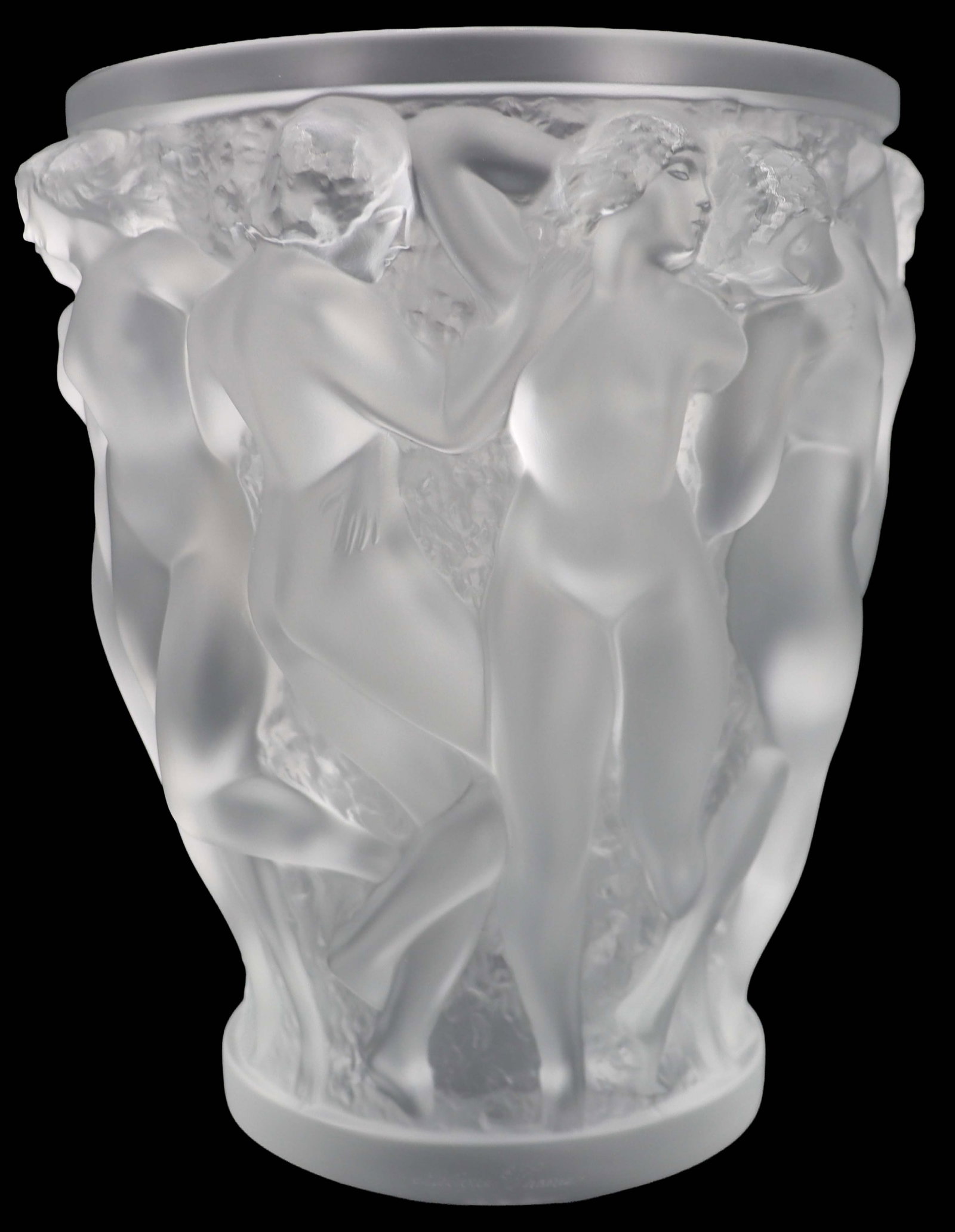 Lalique Bacchantes Frosted Crystal Vase (1 of 13)