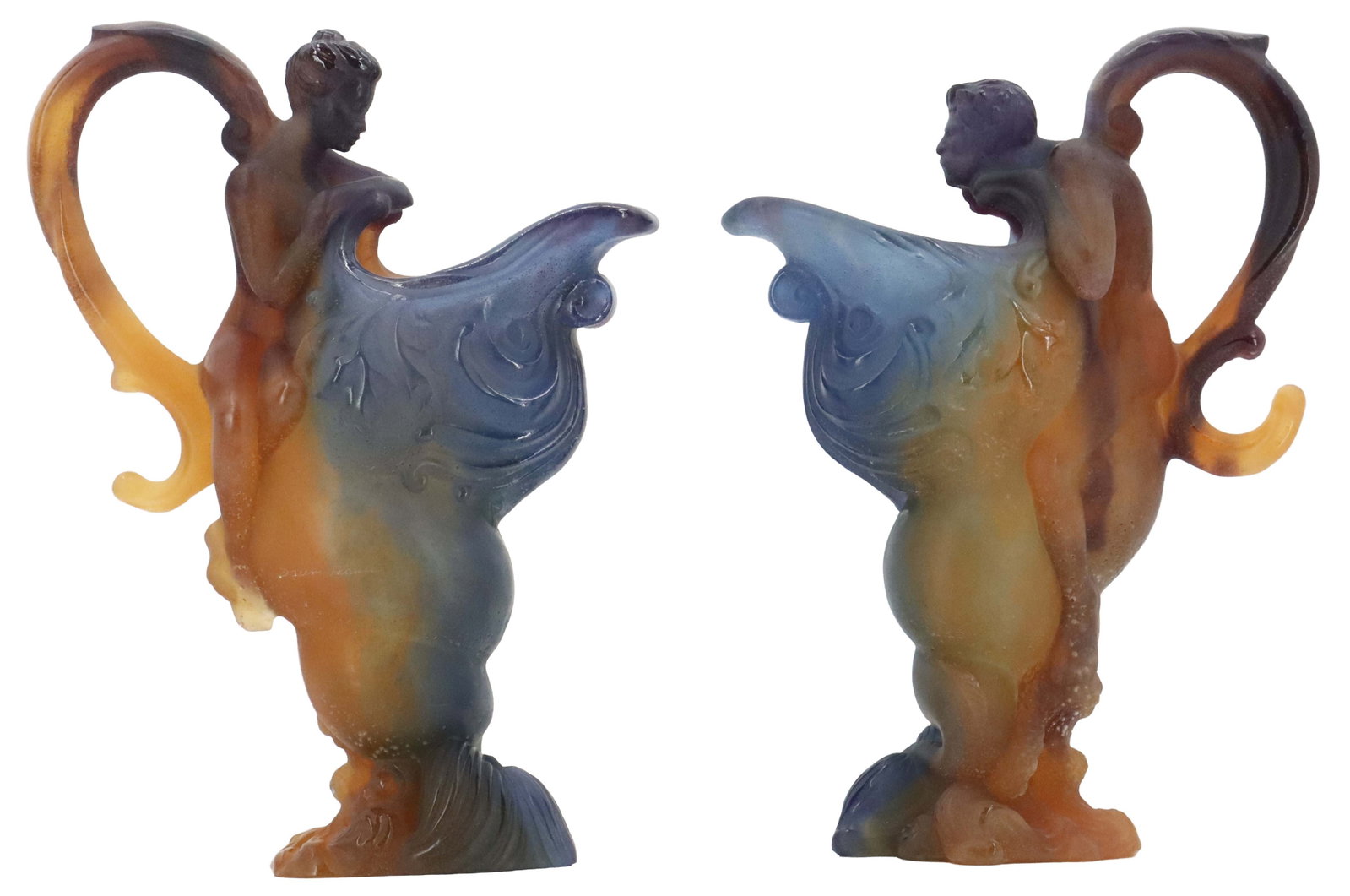 (2) Daum Pate-de-Verre 'Mythologie' Ewers (1 of 20)