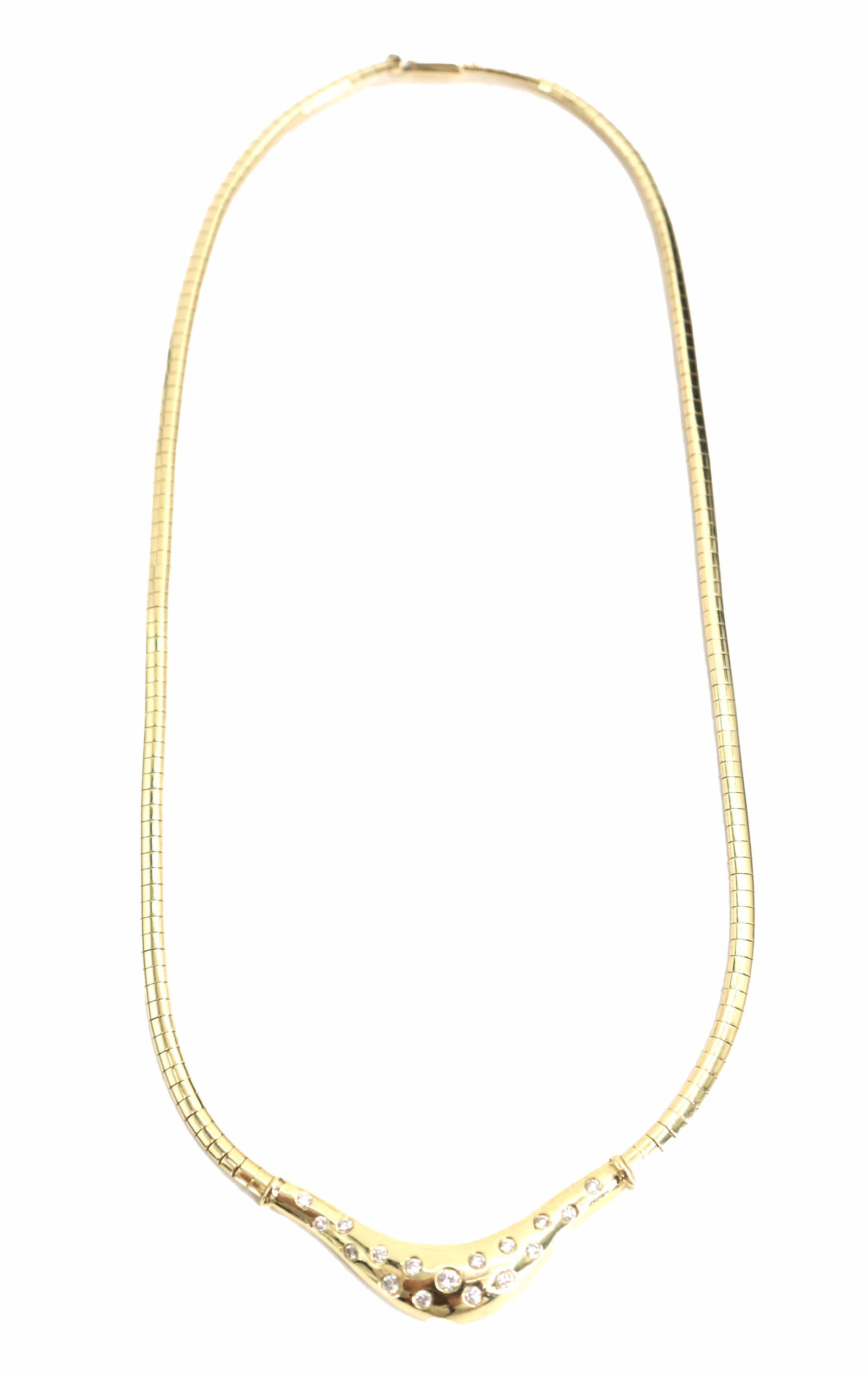 14k Gold and Diamond Necklace - Gross 25.0 g (1 of 12)