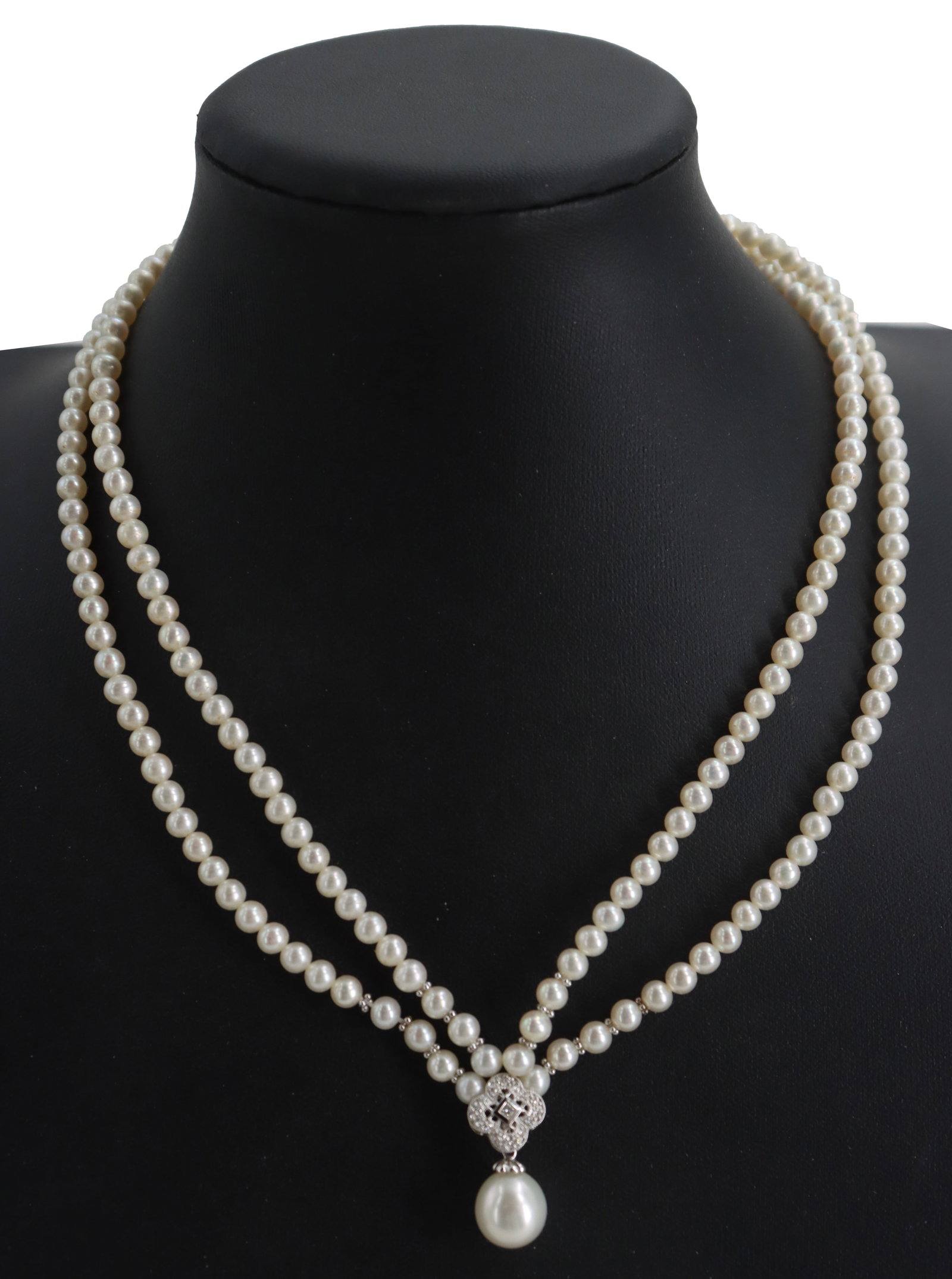Pearl and Diamond Necklace (1 of 10)
