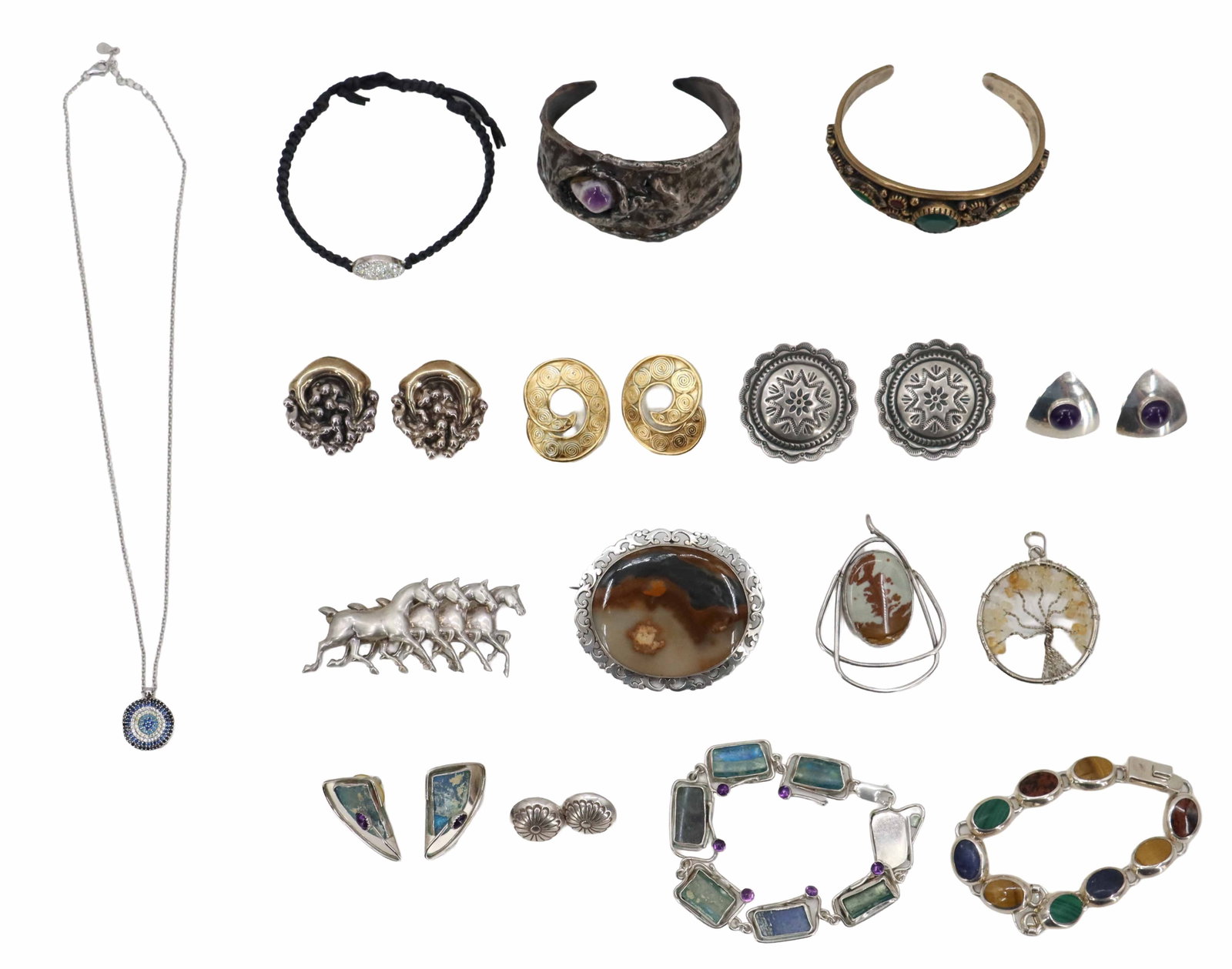 Collection Of Miscellaneous and Sterling Silver Jewelry - Gross 5.045 ozt. (1 of 16)