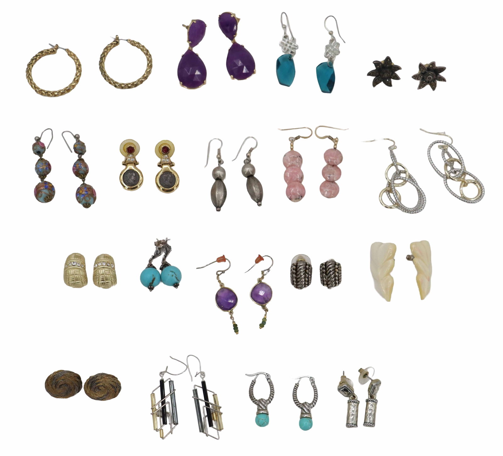 (18) Pairs of Pierced Earrings (1 of 12)