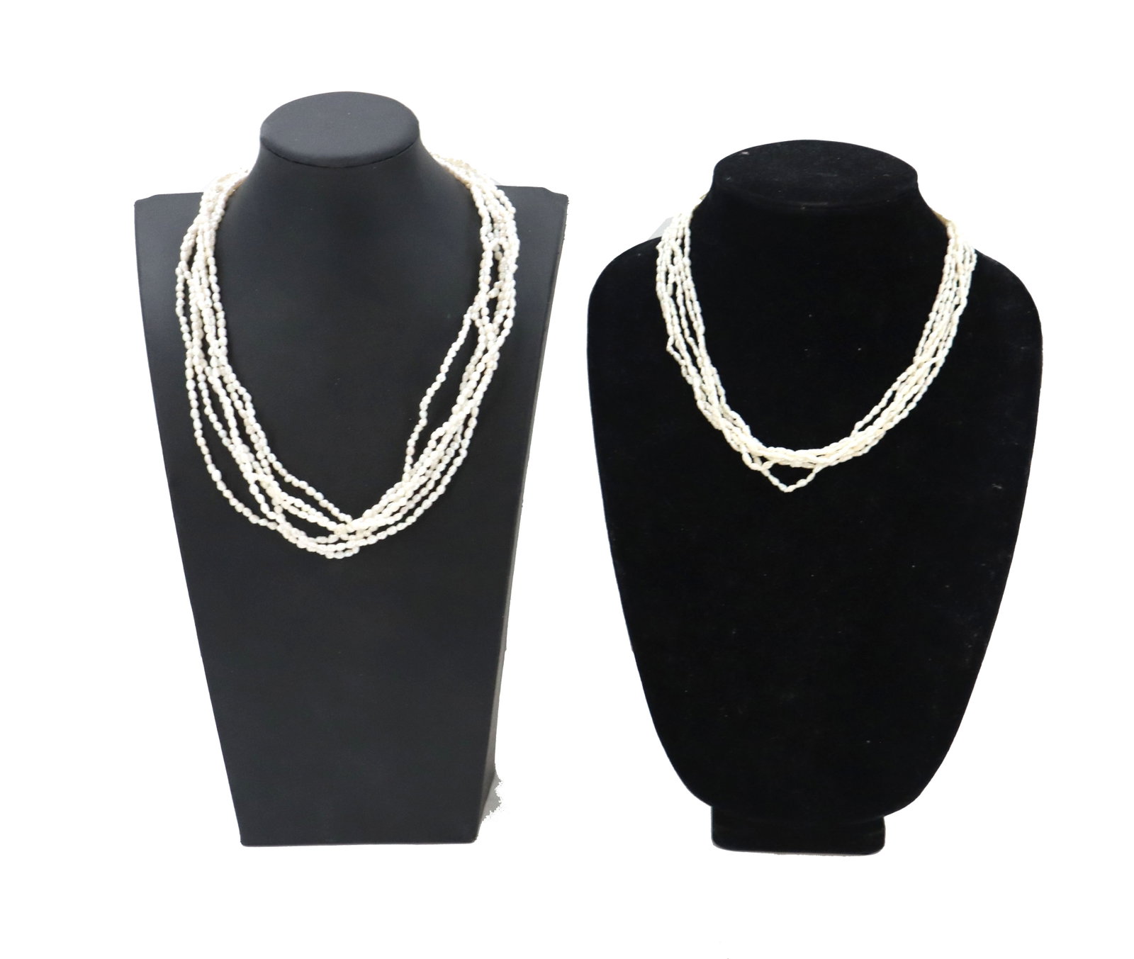 (2) Multi-Strand Freshwater Pearl Necklaces (1 of 12)