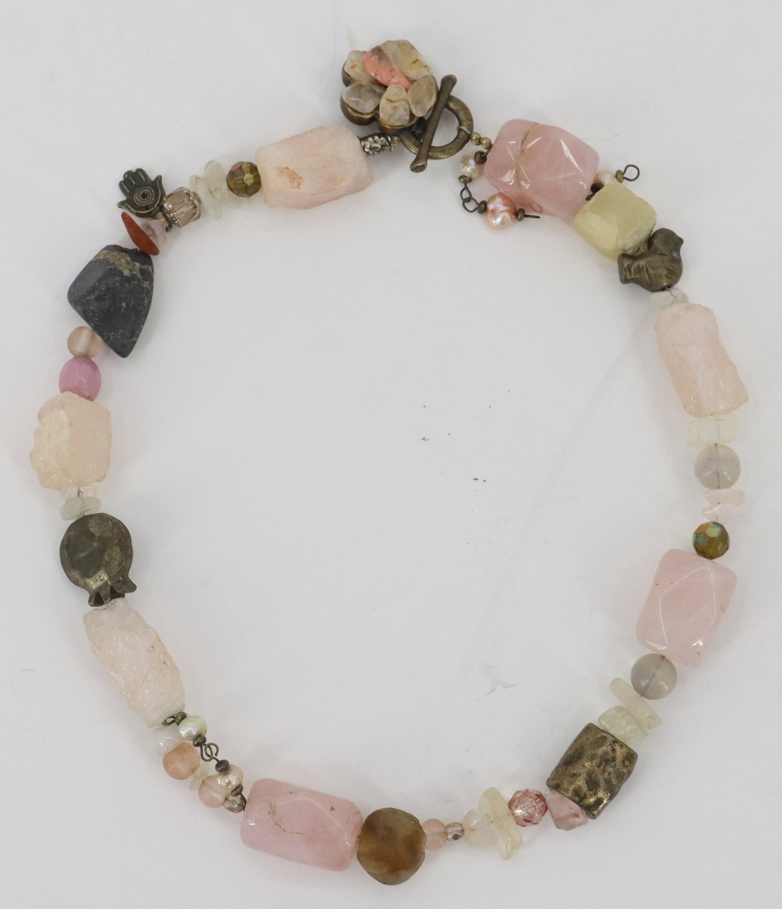 (3) Hardstone Necklaces - 12