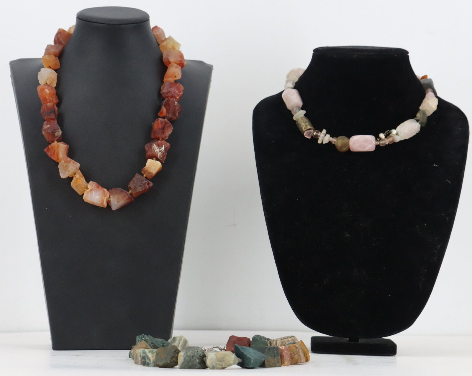 (3) Hardstone Necklaces - 2