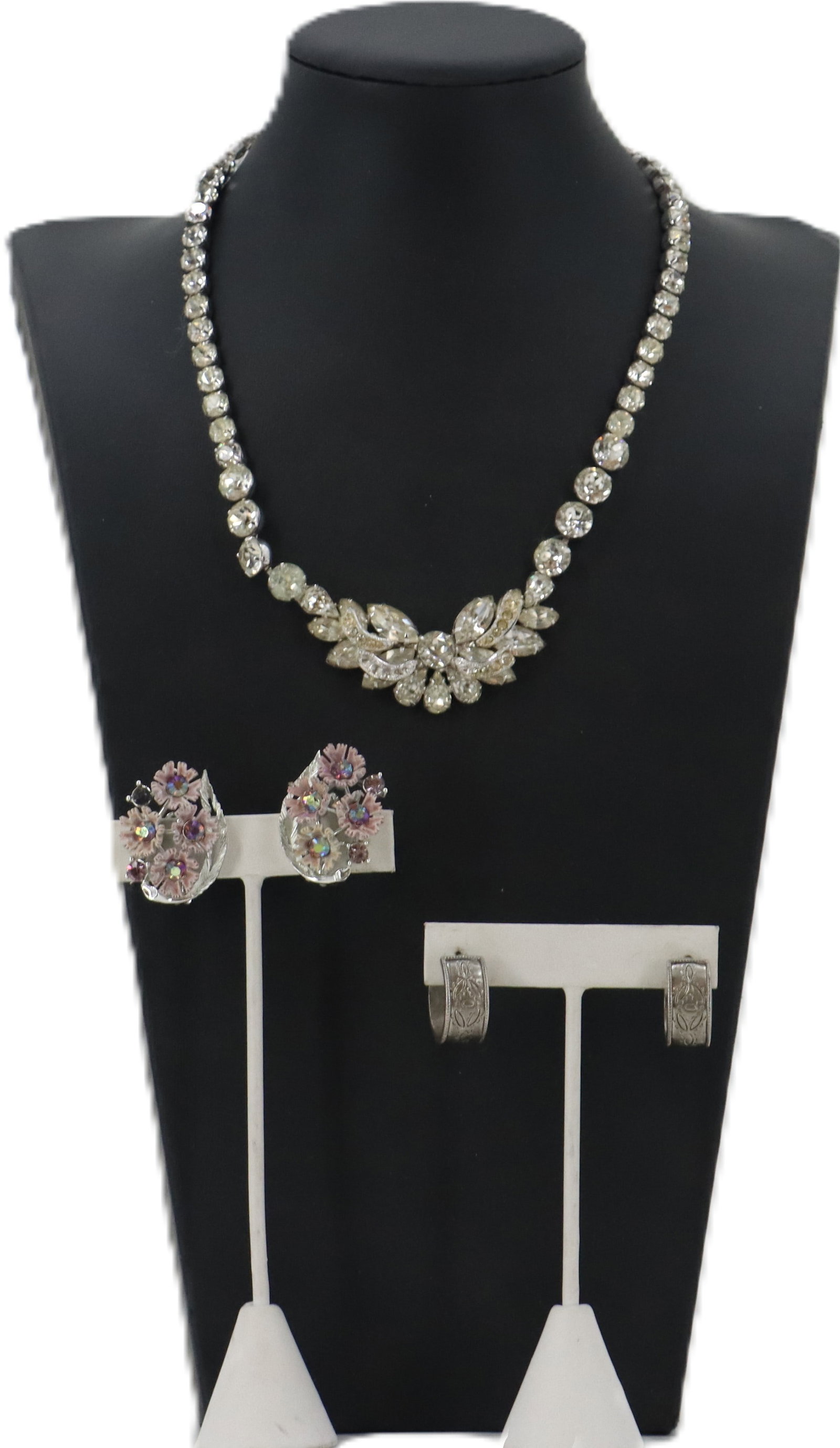 (3) Costume Jewelry by Assorted Manufacturers - Earrings, Necklace (1 of 16)