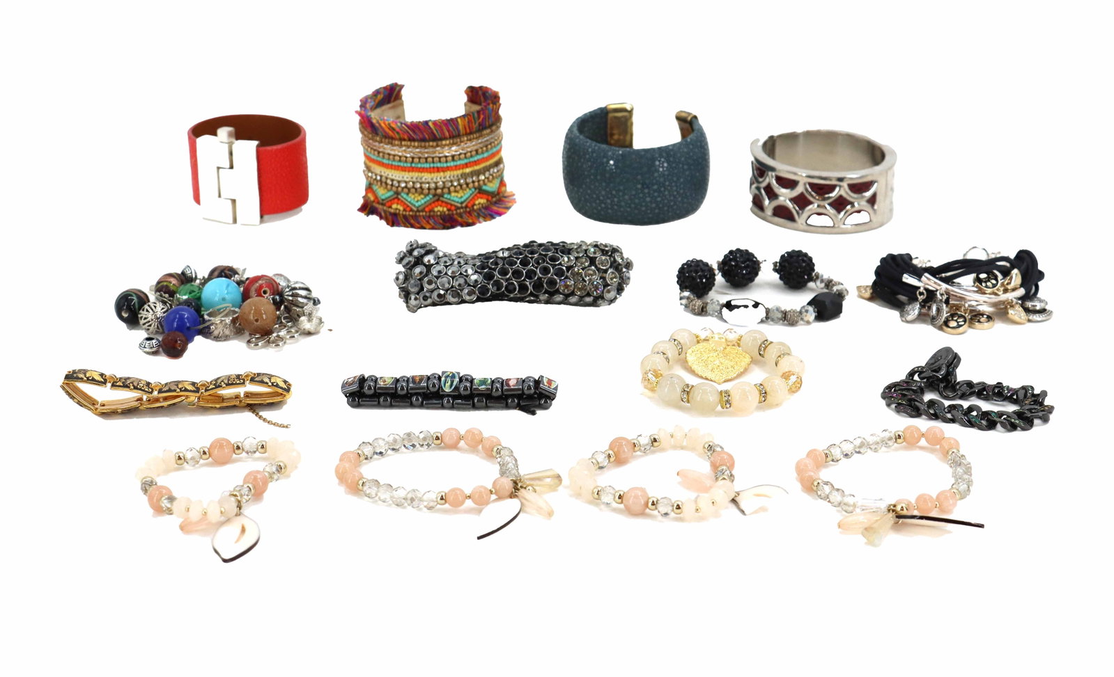 Eclectic Collection of Costume Bracelets (1 of 10)