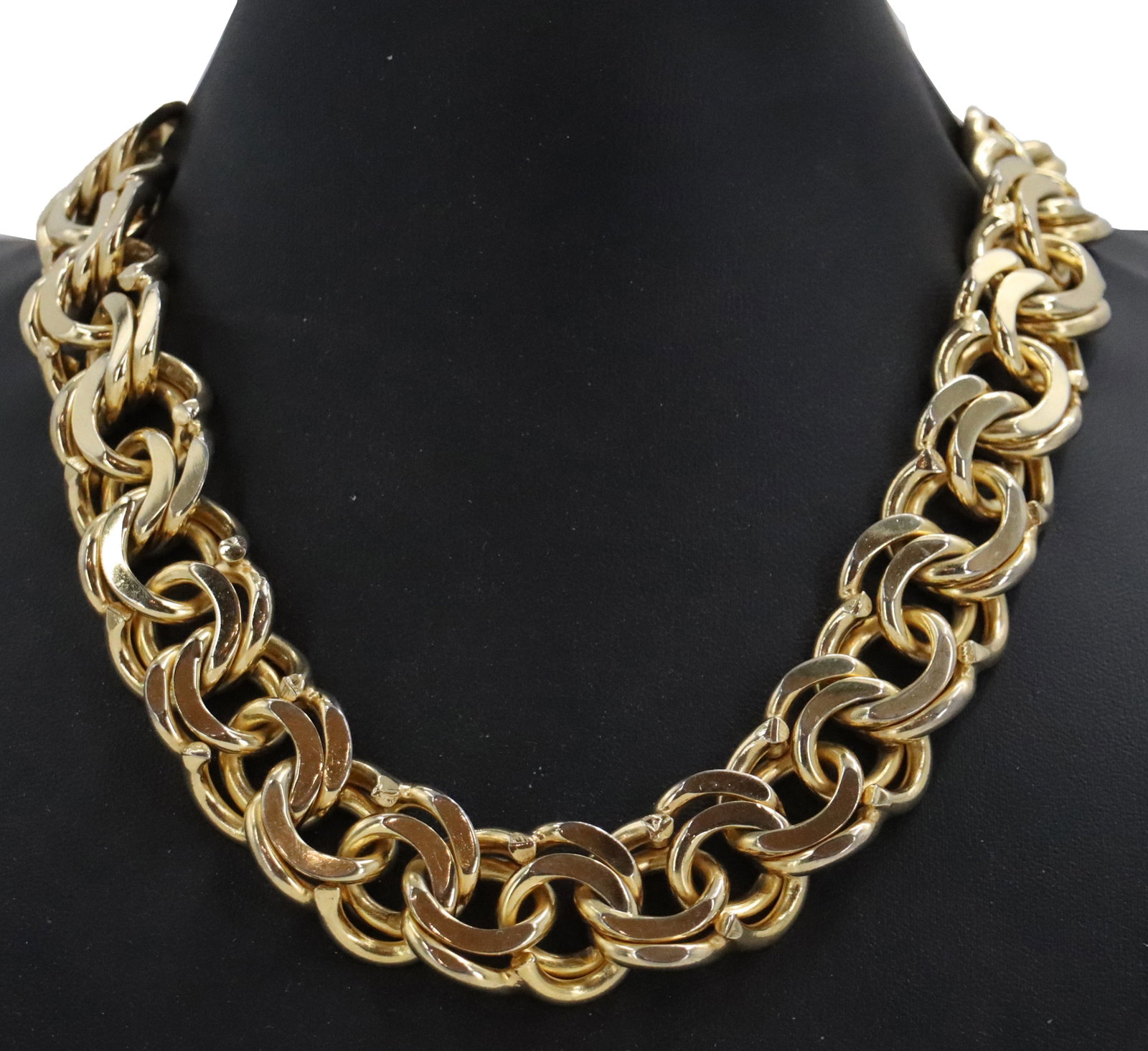 Gold Plated Thick Link Necklace (1 of 10)