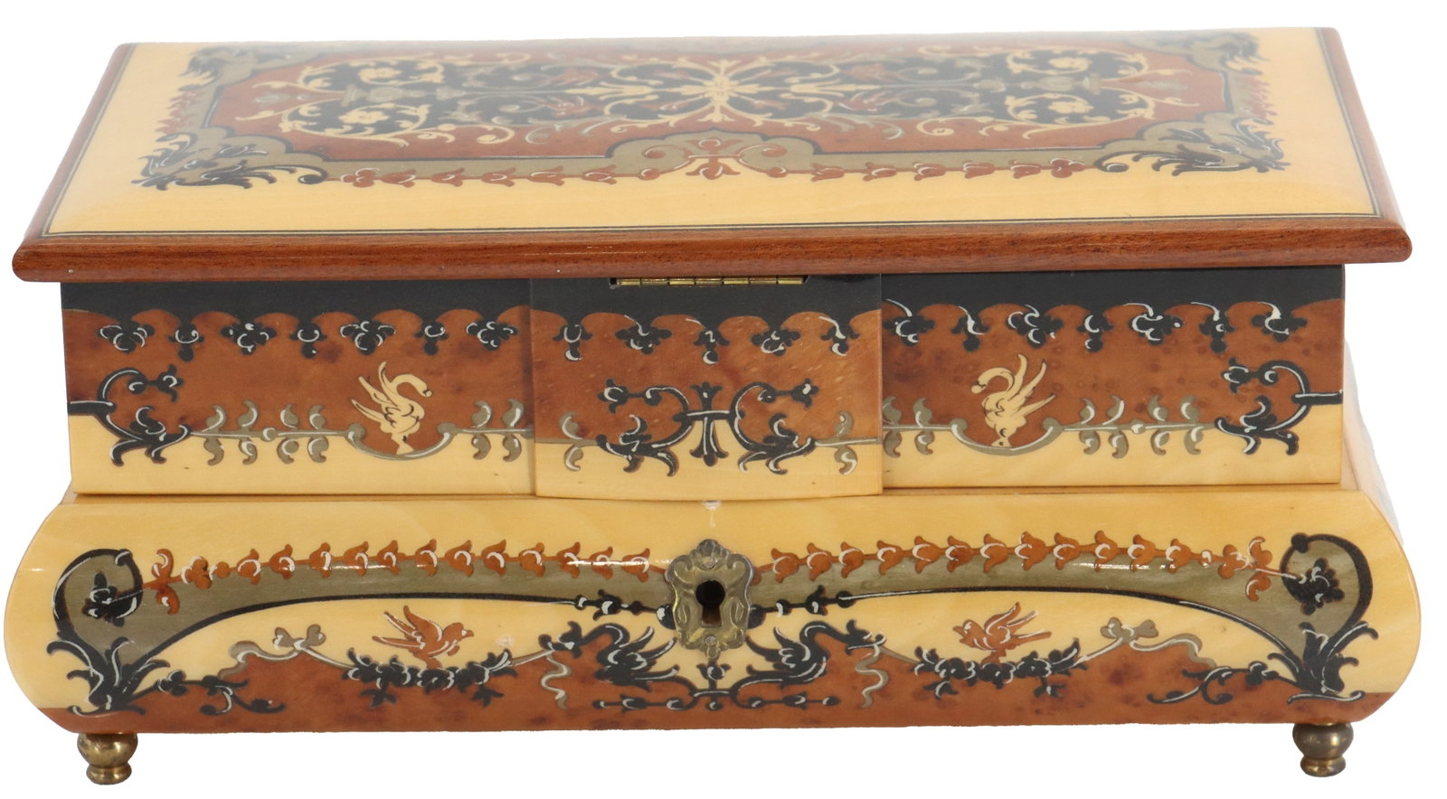 Vintage Italian Decorative Wind-Up Musical Jewelry Box (1 of 17)