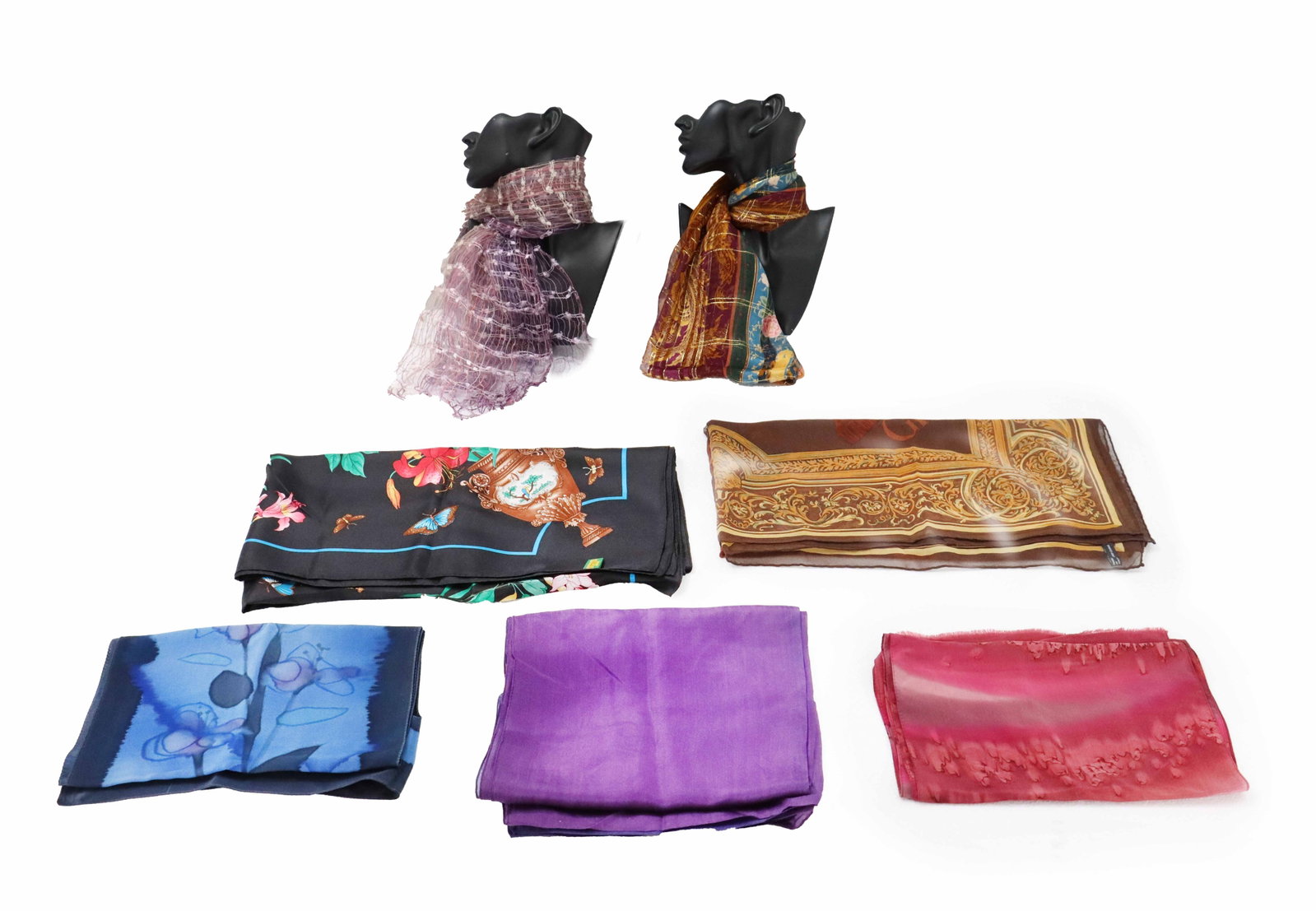 (7) Silk Scarves from Various Manufacturers (1 of 20)