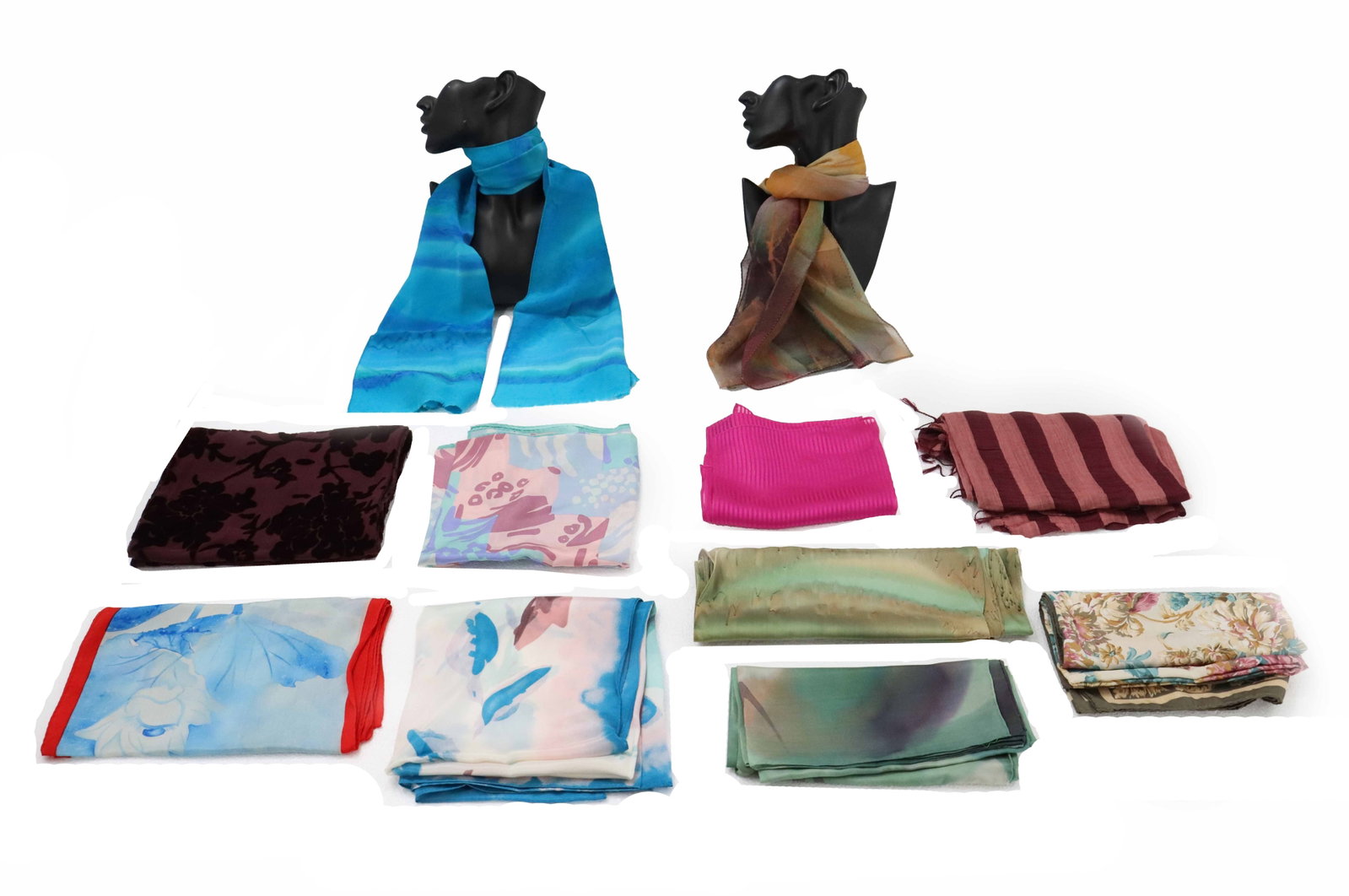 (11) Silk Scarves by Various Manufacturers (1 of 20)