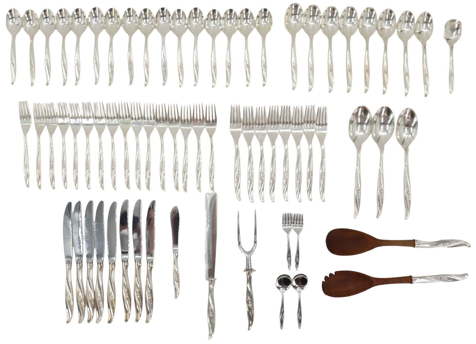 (69) International Silver Co. Sterling Flatware - 63.540 ozt. (1 of 19)