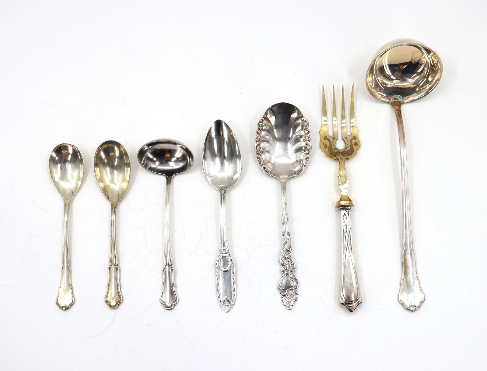 (7) Various .800 Silver Flatware by Various Manufacturers - 15.435 ozt. (1 of 20)