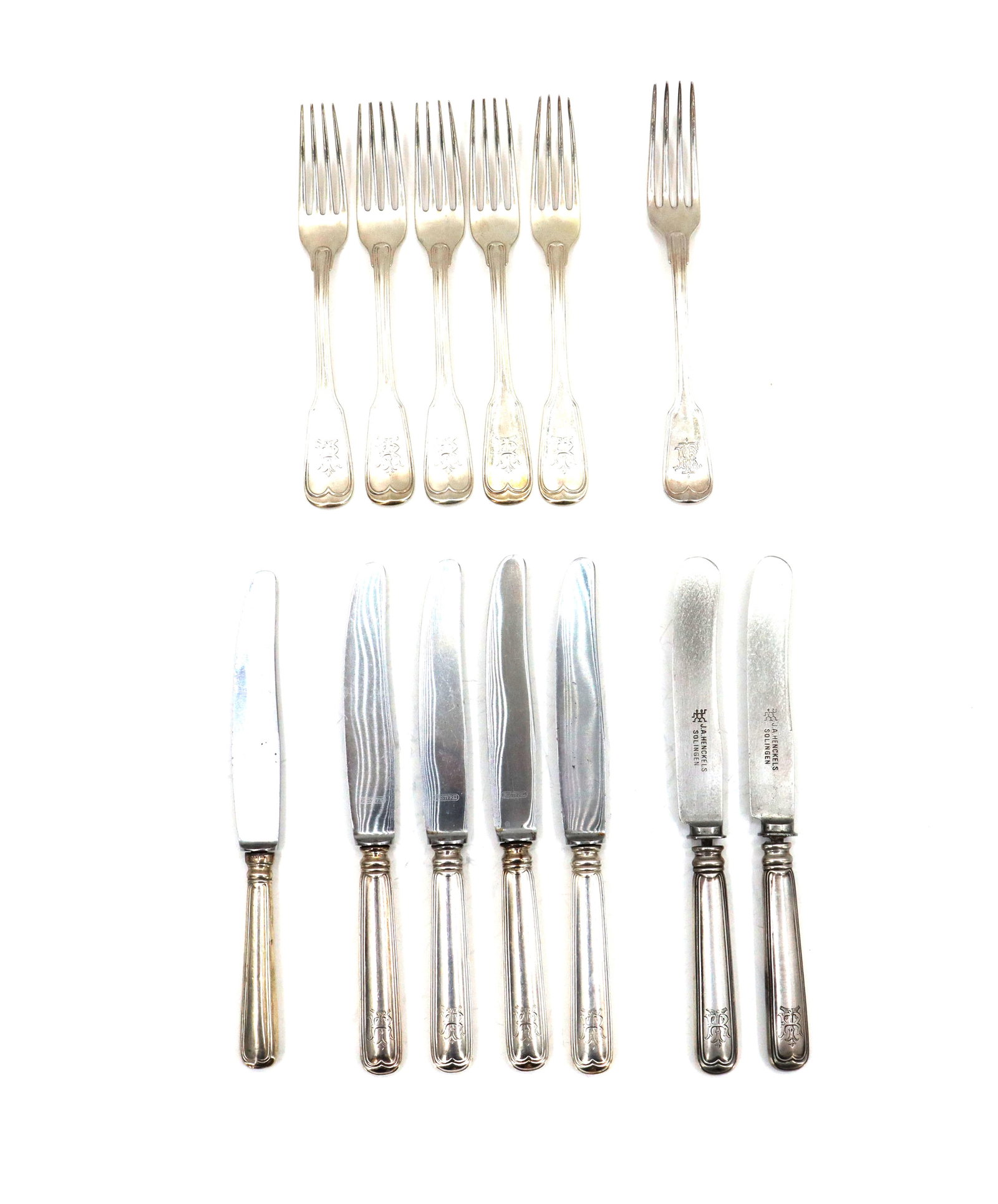 (13) Strube & Sohn .800 Silver Flatware - 12.055 ozt. (1 of 20)