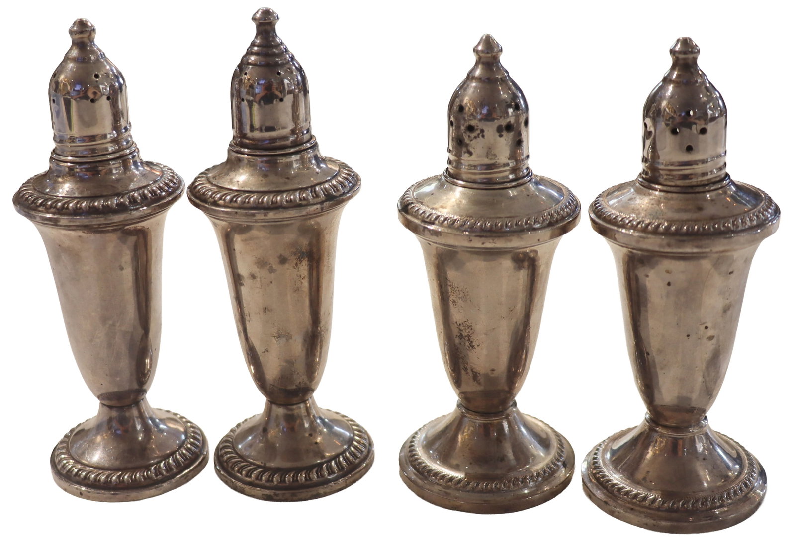 (2) Duchin Creation and (2) Empire Sterling Silver Weighted Salt and Pepper Shakers (1 of 14)