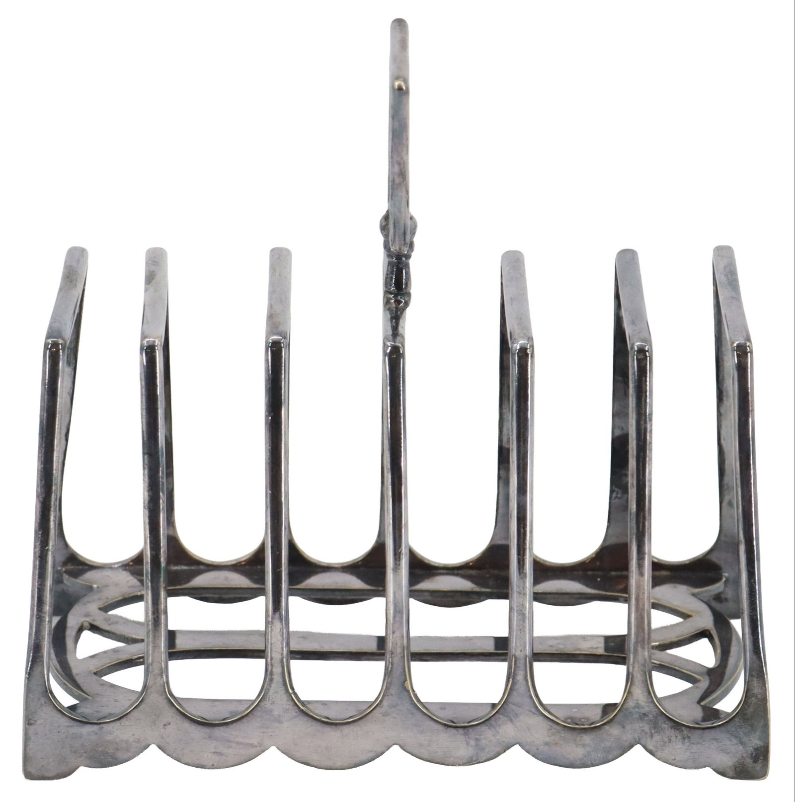 Vintage Philip Ashberry & Sons Silverplated Toast Holder: Vintage Philip Ashberry & Sons Silverplated Toast Holder. Marked on the underside. Size: 6 1/4 x 3 x 6 in. Philip Ashberry & Sons was a renowned Sheffield, England-based