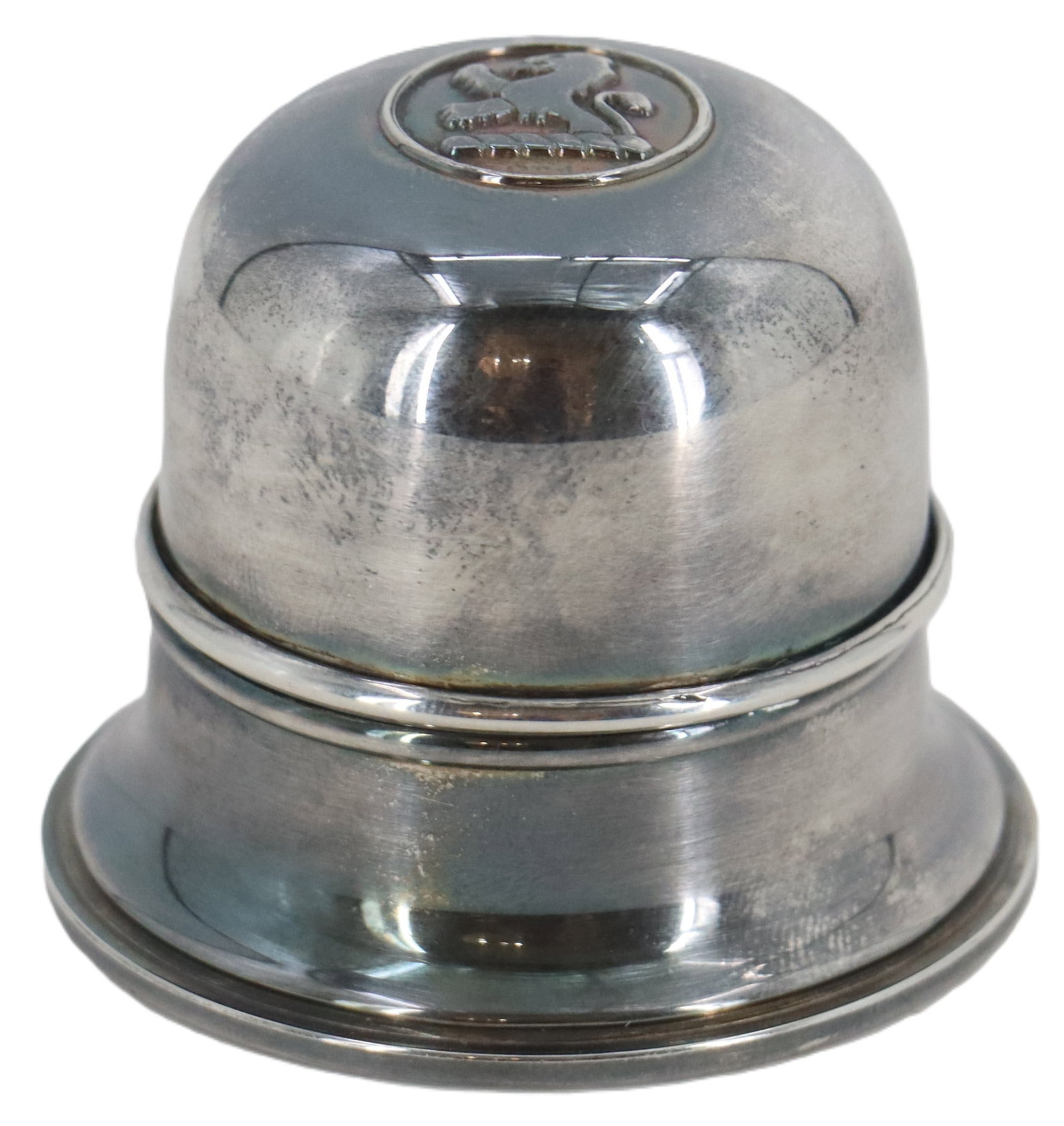 Henry Birks and Sons Regency Silverplate Dome Ring Box (1 of 13)