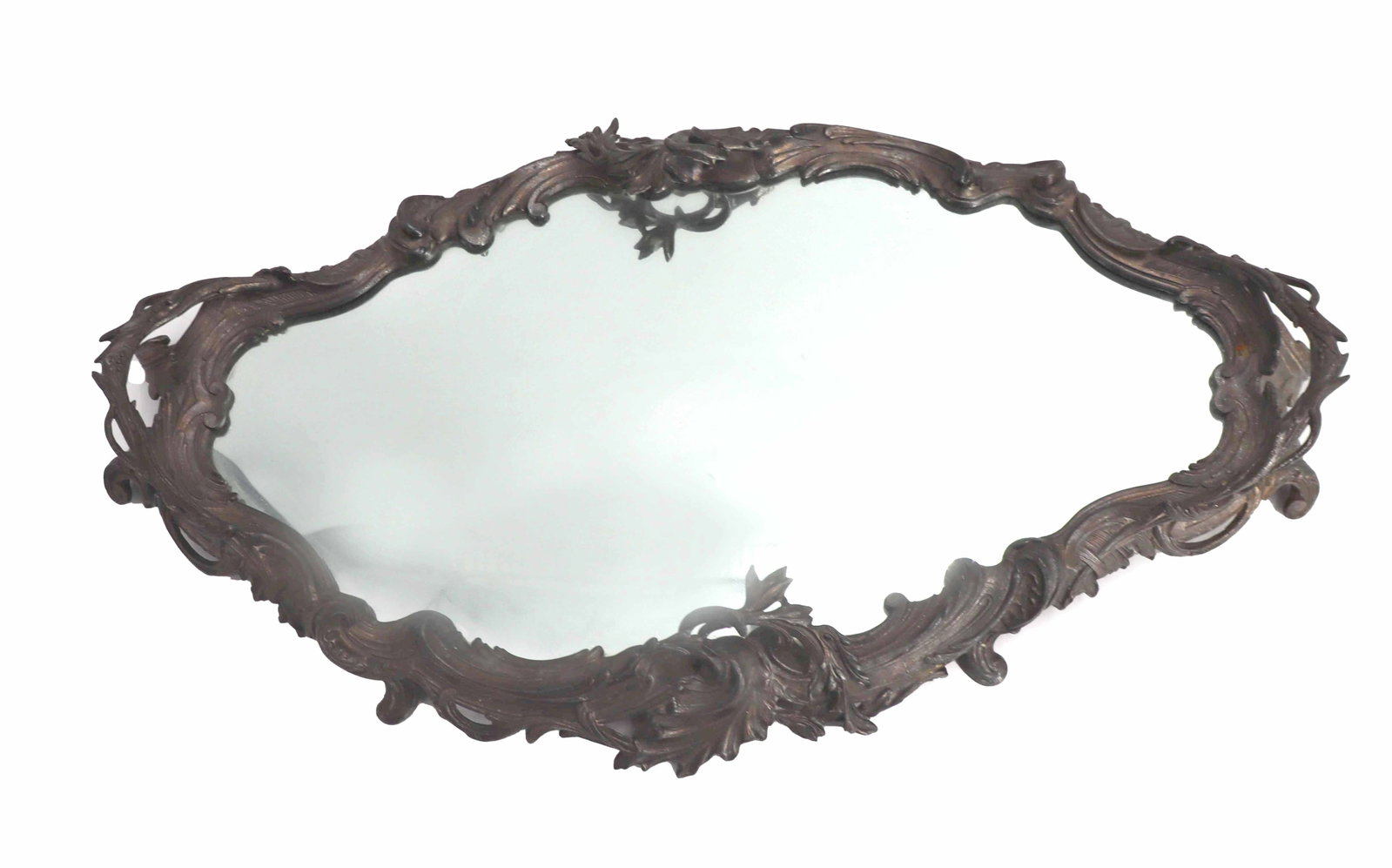 Antique Rococo Mirrored Platter Tray (1 of 16)