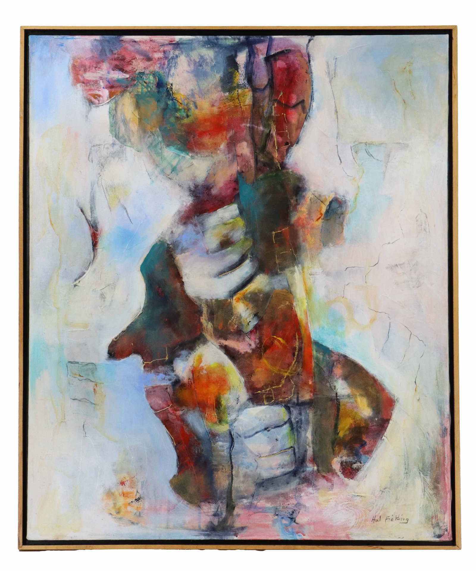 Hal Fielding (1928-2013) American, Untitled Framed Abstract Oil on Canvas (1 of 7)