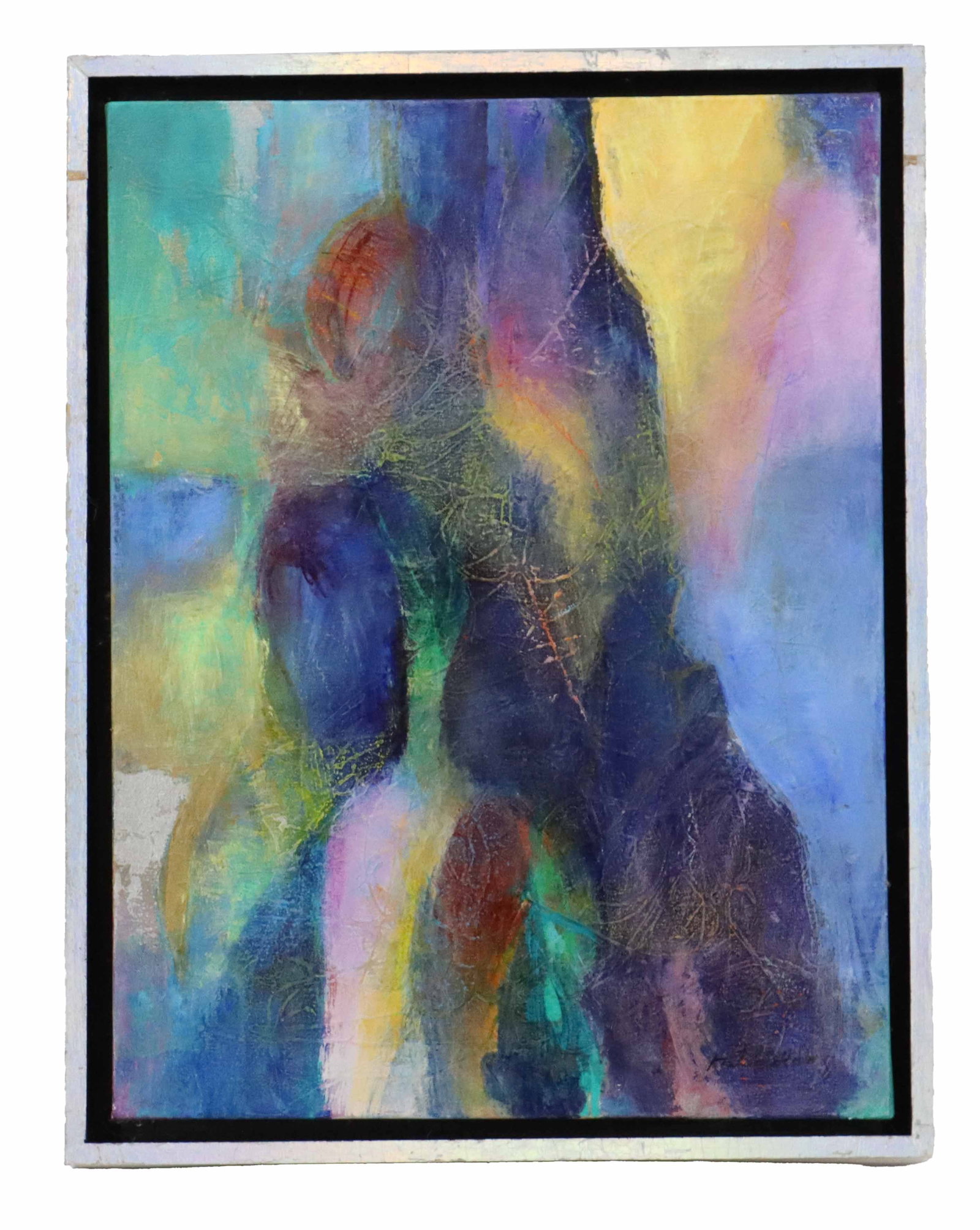 Hal Fielding (1928-2013) American, Acrylic on Canvas Abstract Expressionist "Secret Places" (1 of 9)