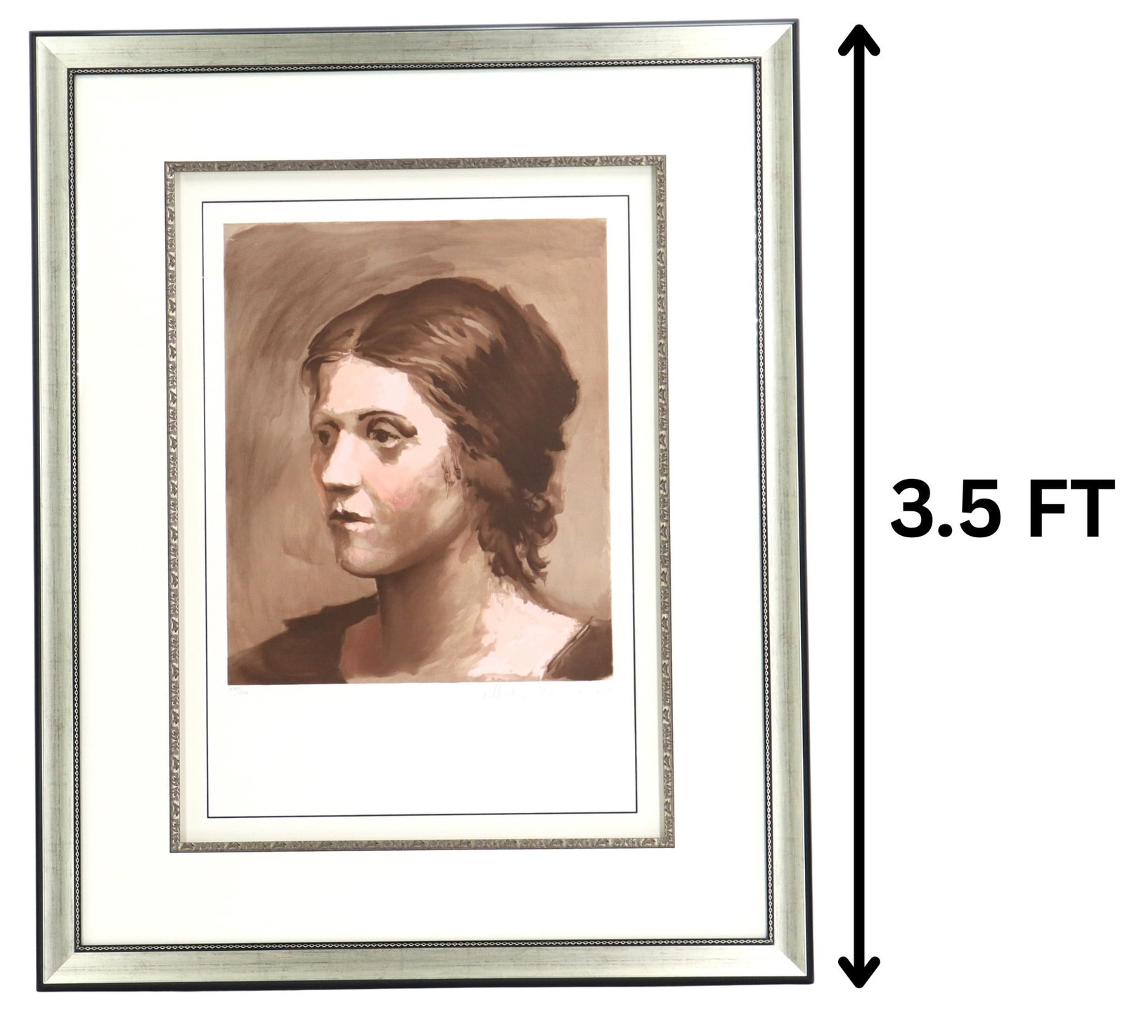 After Pablo Picasso (1881–1973) Spanish, Lithograph Print Portrait "Olga Picasso" (1 of 13)
