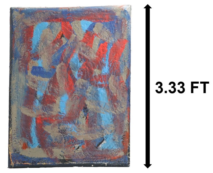 John Frates (Born 1943) American, Large Oil on Canvas Abstract Expressionist "After Rothko #1" (1 of 15)