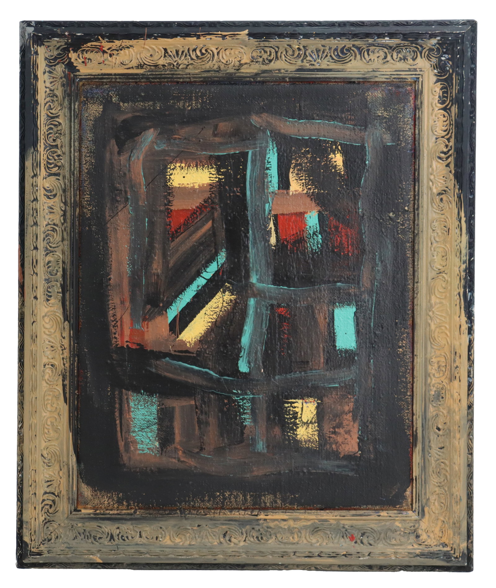 John Frates (Born 1943) American, Oil on Canvas Abstract "Distance" (1 of 9)
