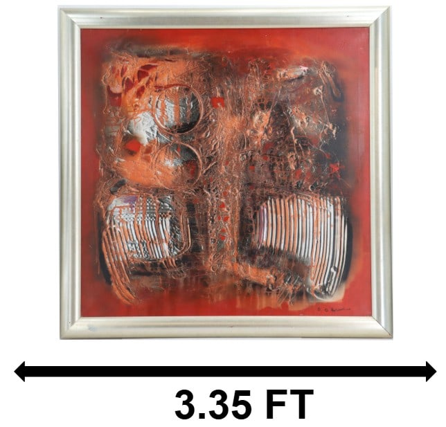 Oskar D'Amico (1923-2001) Italian/American, Mixed Media Abstract (1 of 14)
