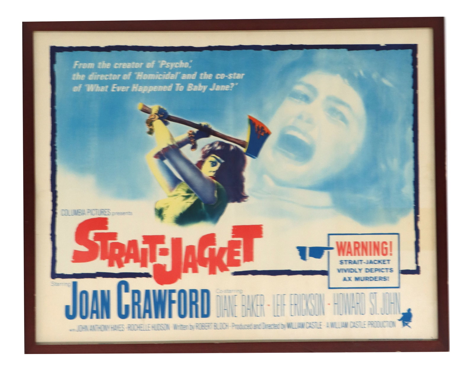 1960's Horror Movie Poster "Strait-Jacket" (1 of 9)