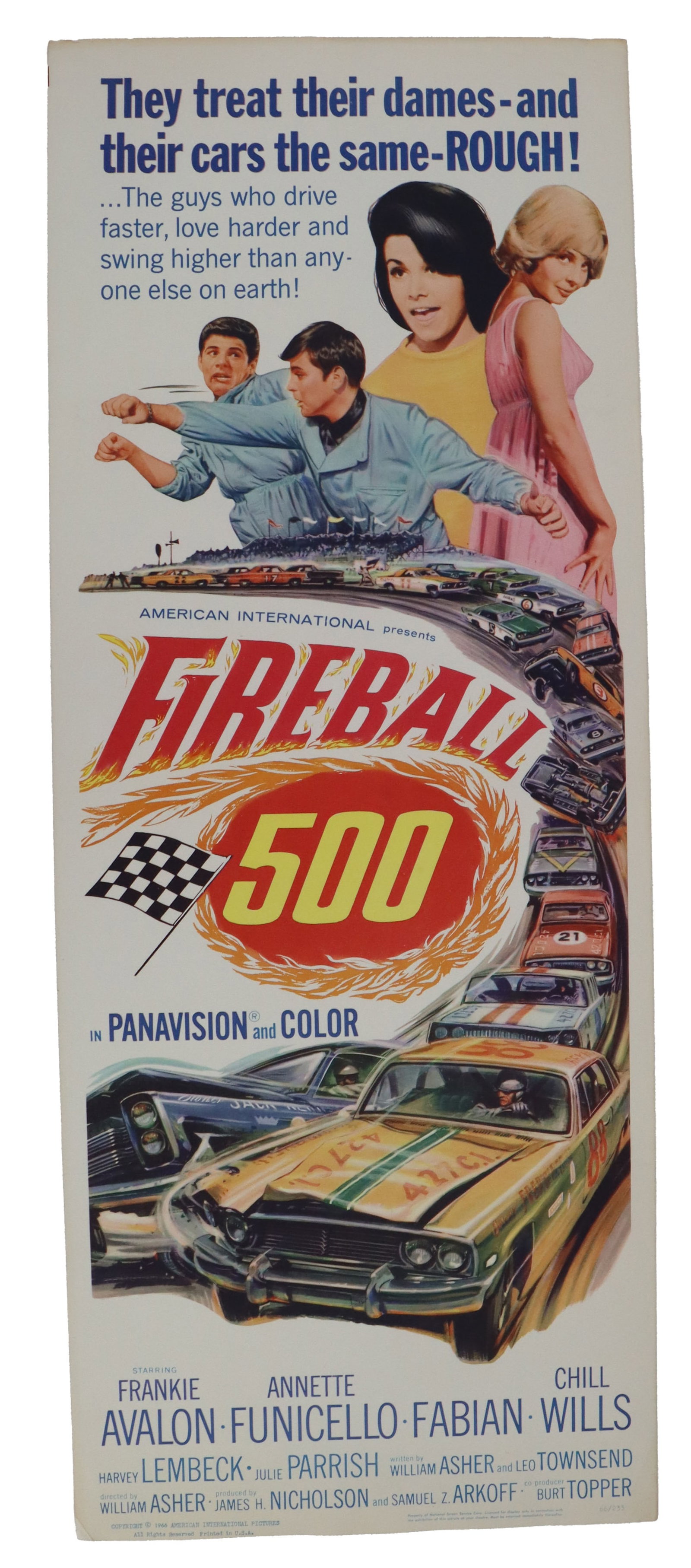 Original Affordable Easily Shippable Movie Poster Insert - Fireball 500 (1 of 8)
