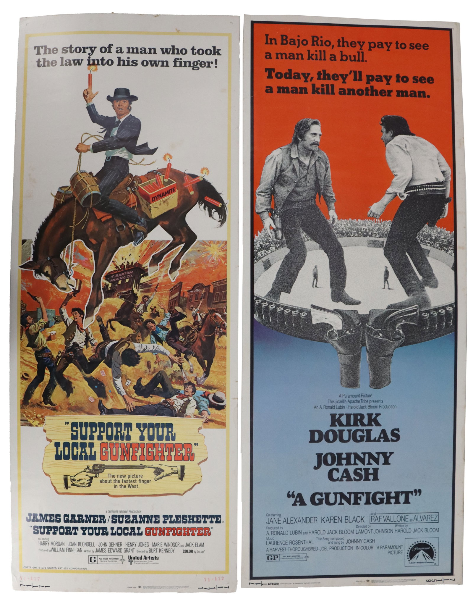 Two Western Movie Poster Inserts (1 of 12)