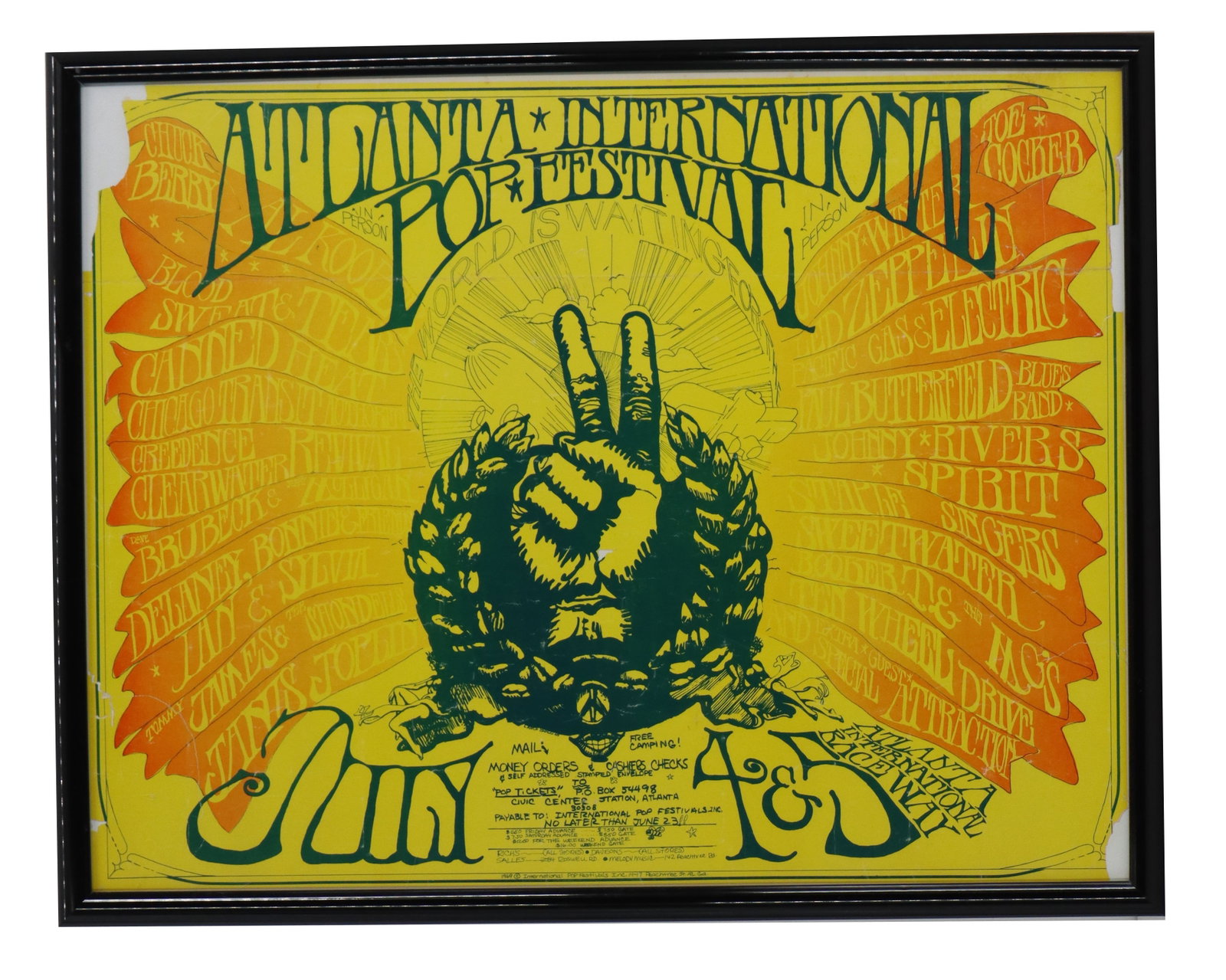1969 Atlanta International Pop Festival Poster (1 of 12)