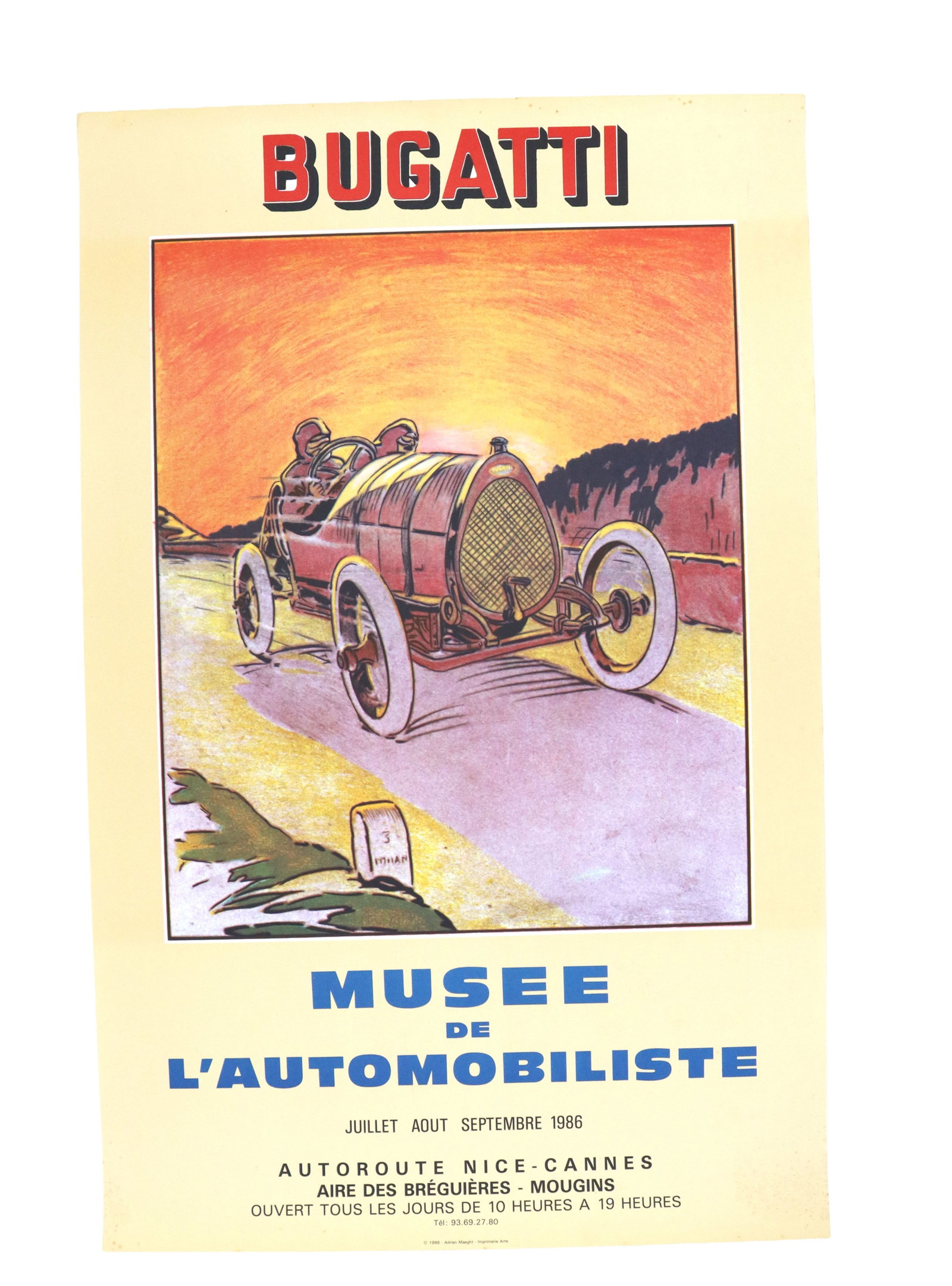Original 1986 Bugatti Poster (1 of 8)